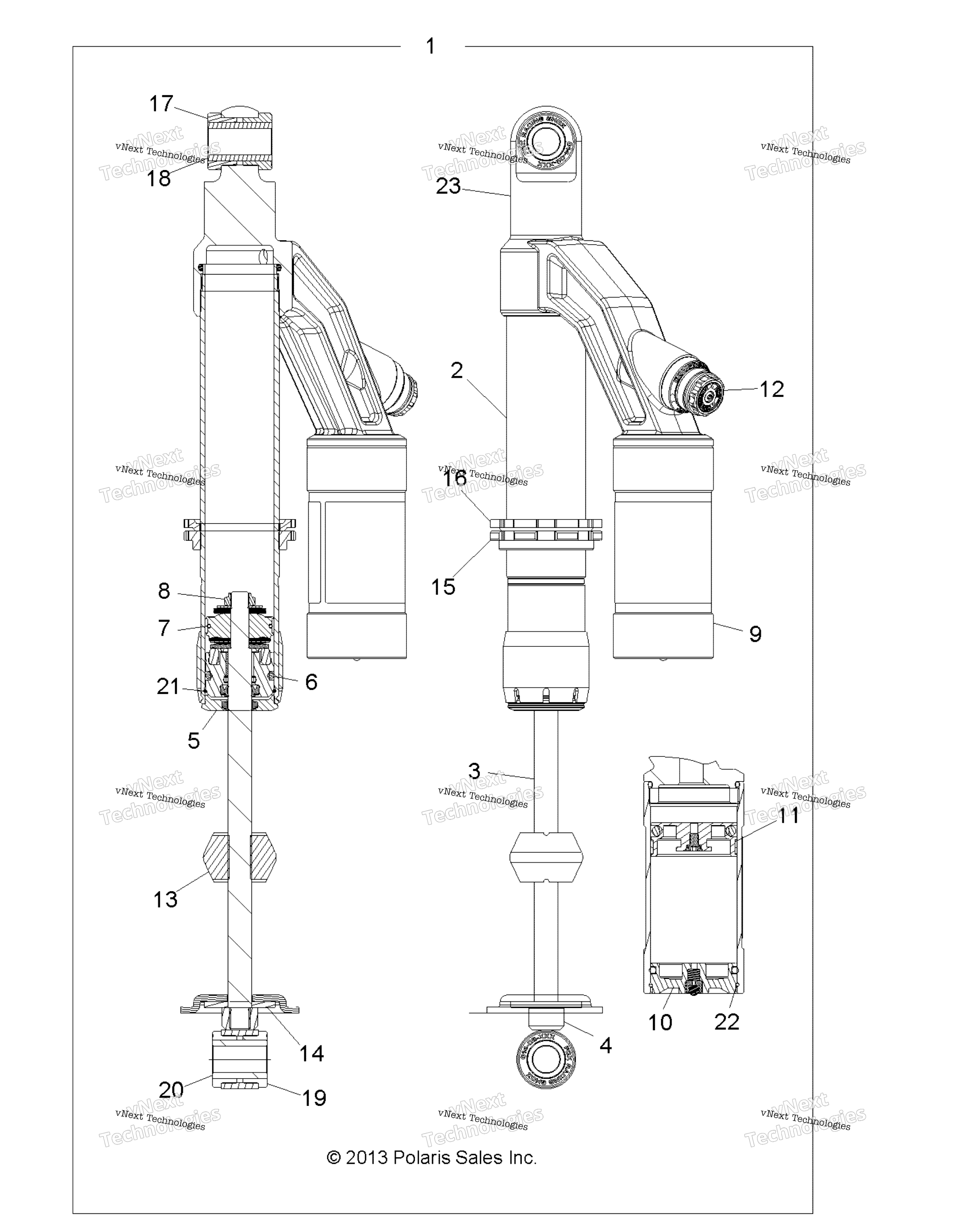 Suspension, Shock, задний
