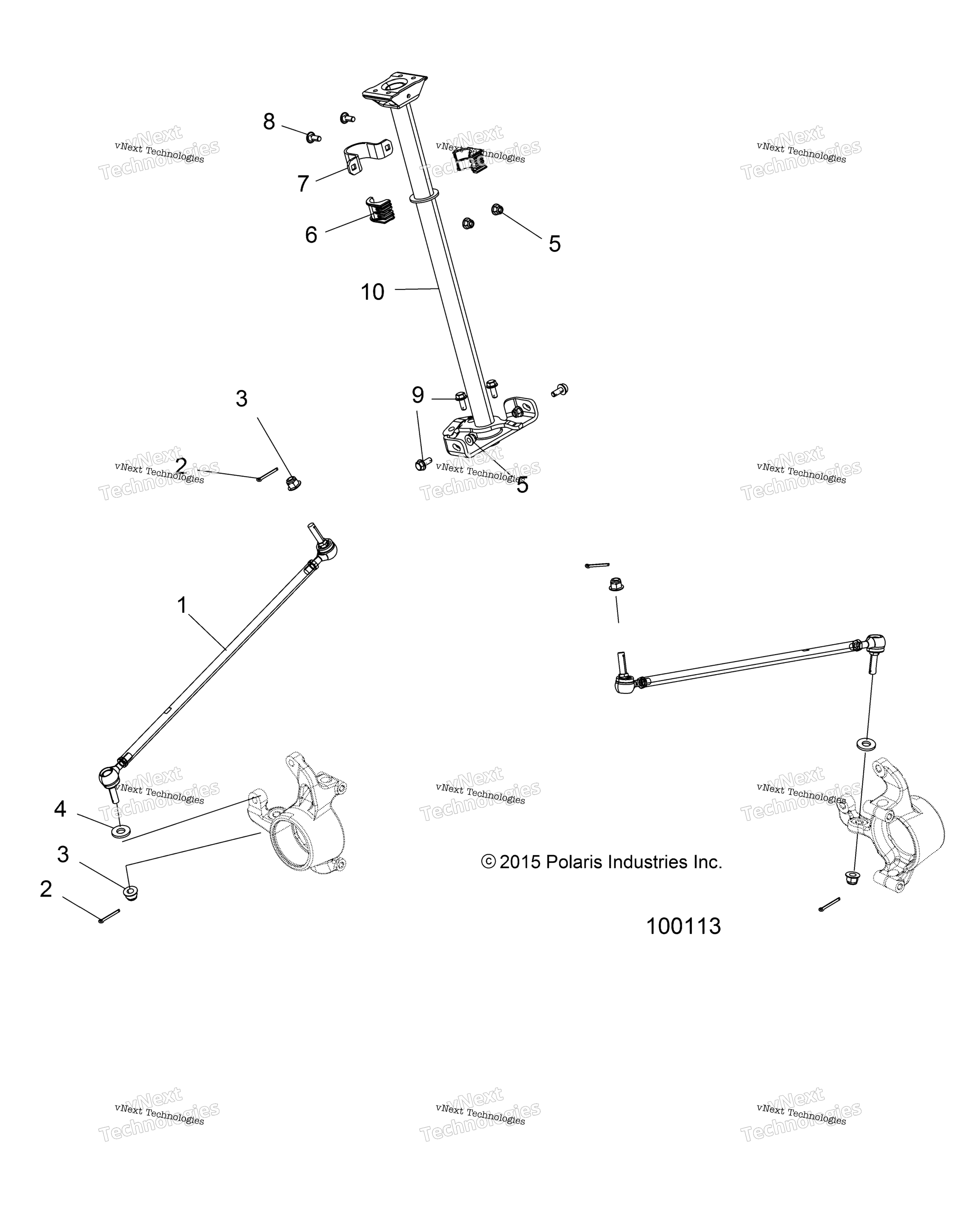 Steering, рулевое управление Post Asm