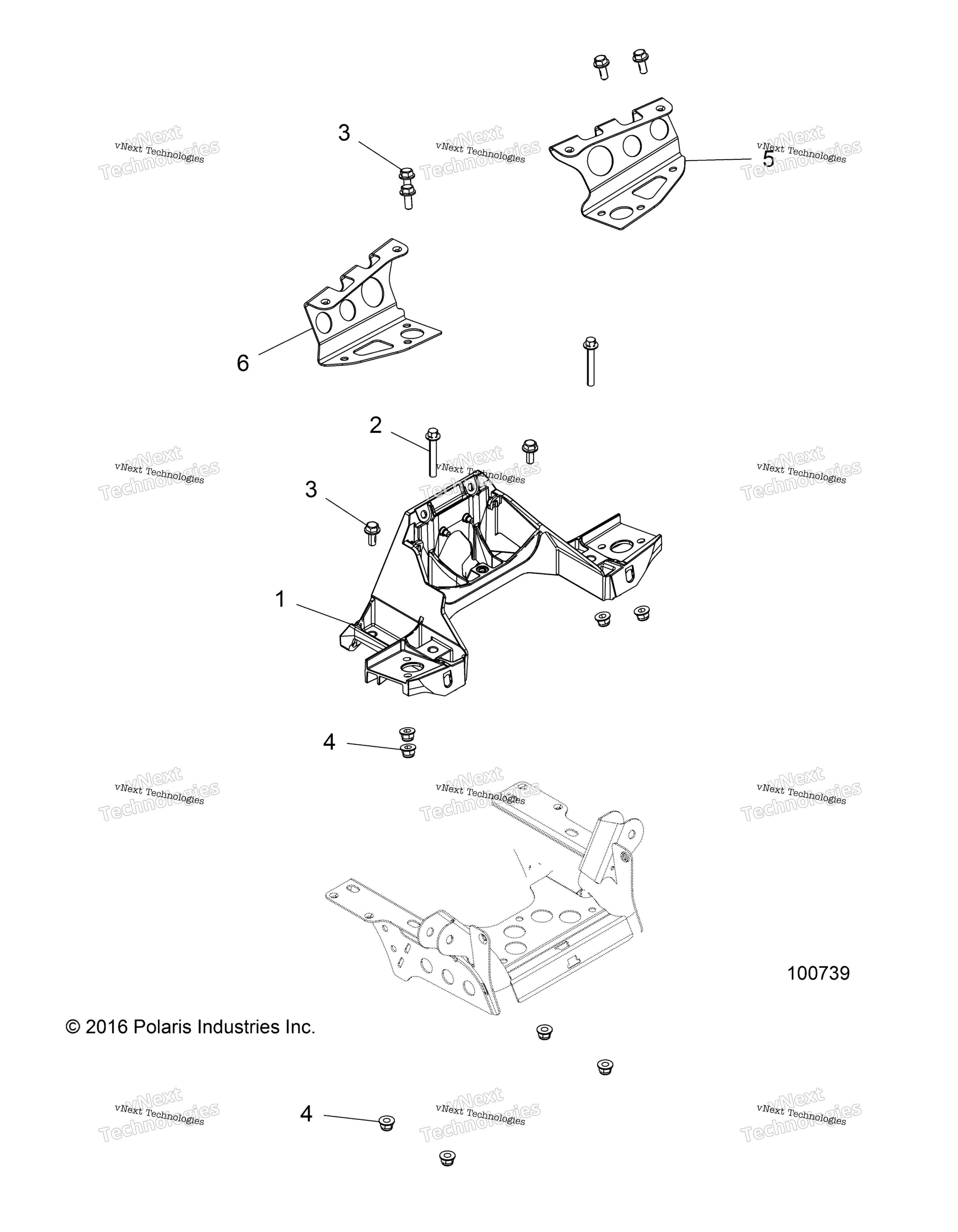 Chassis, Bulkhead & передний Cab Support