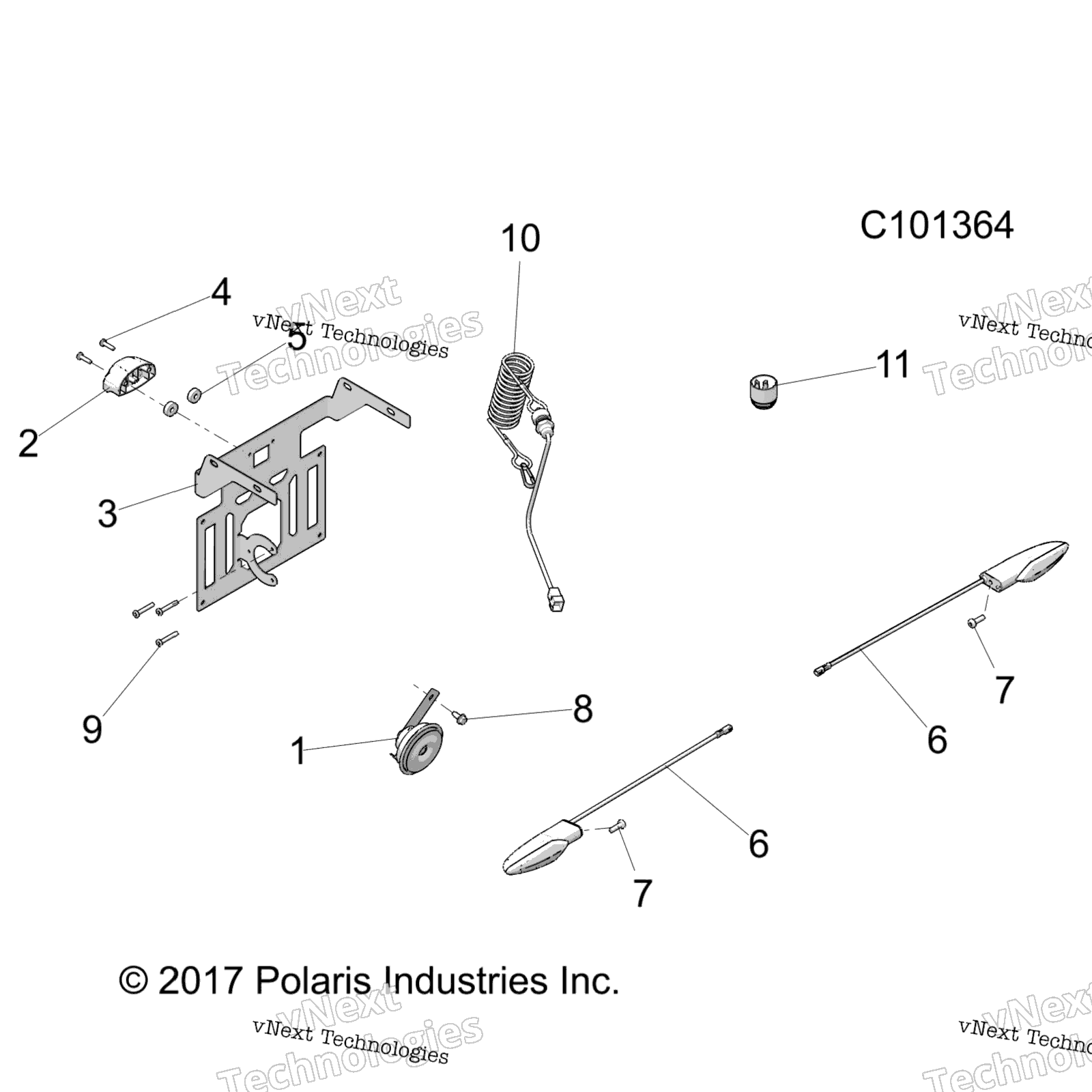 Electrical, Horn & License Plate лампа