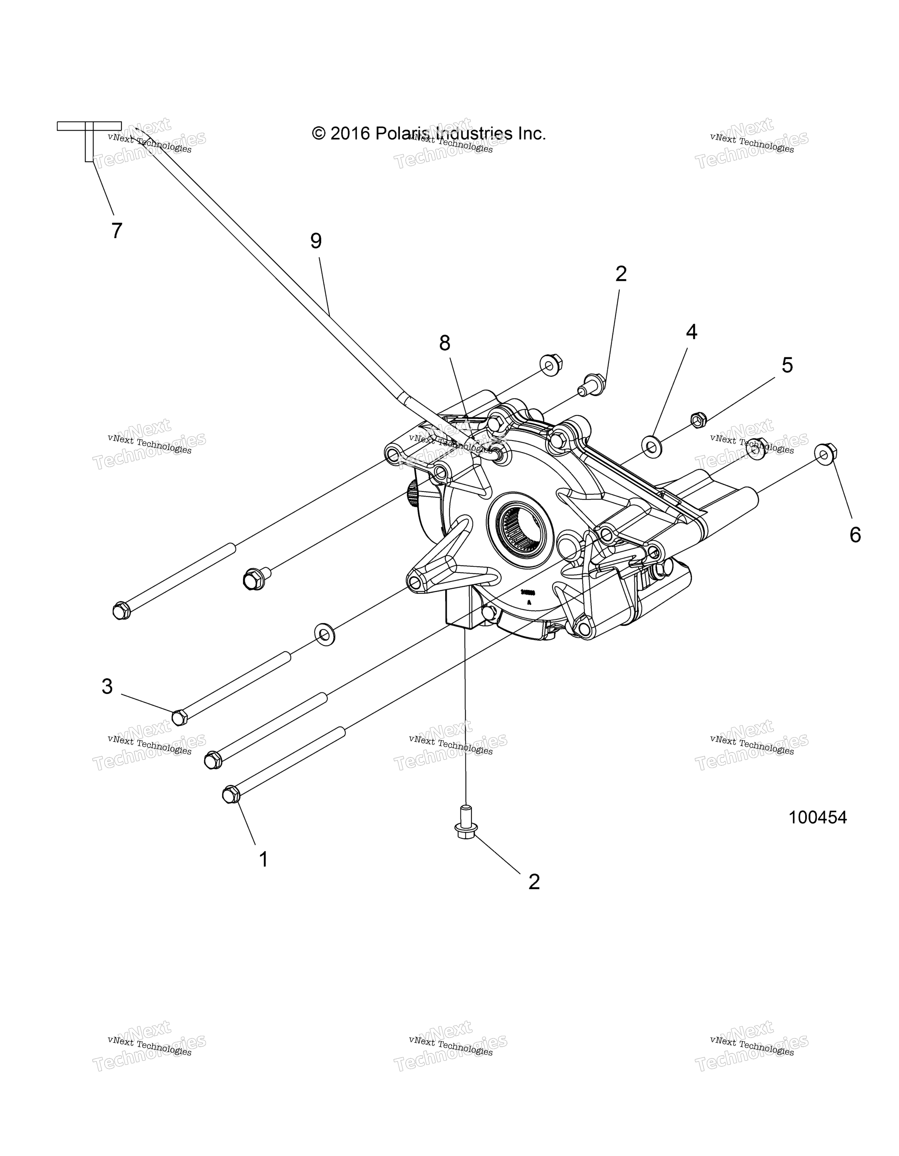 Привод Train, Rear Gearcase Mounting