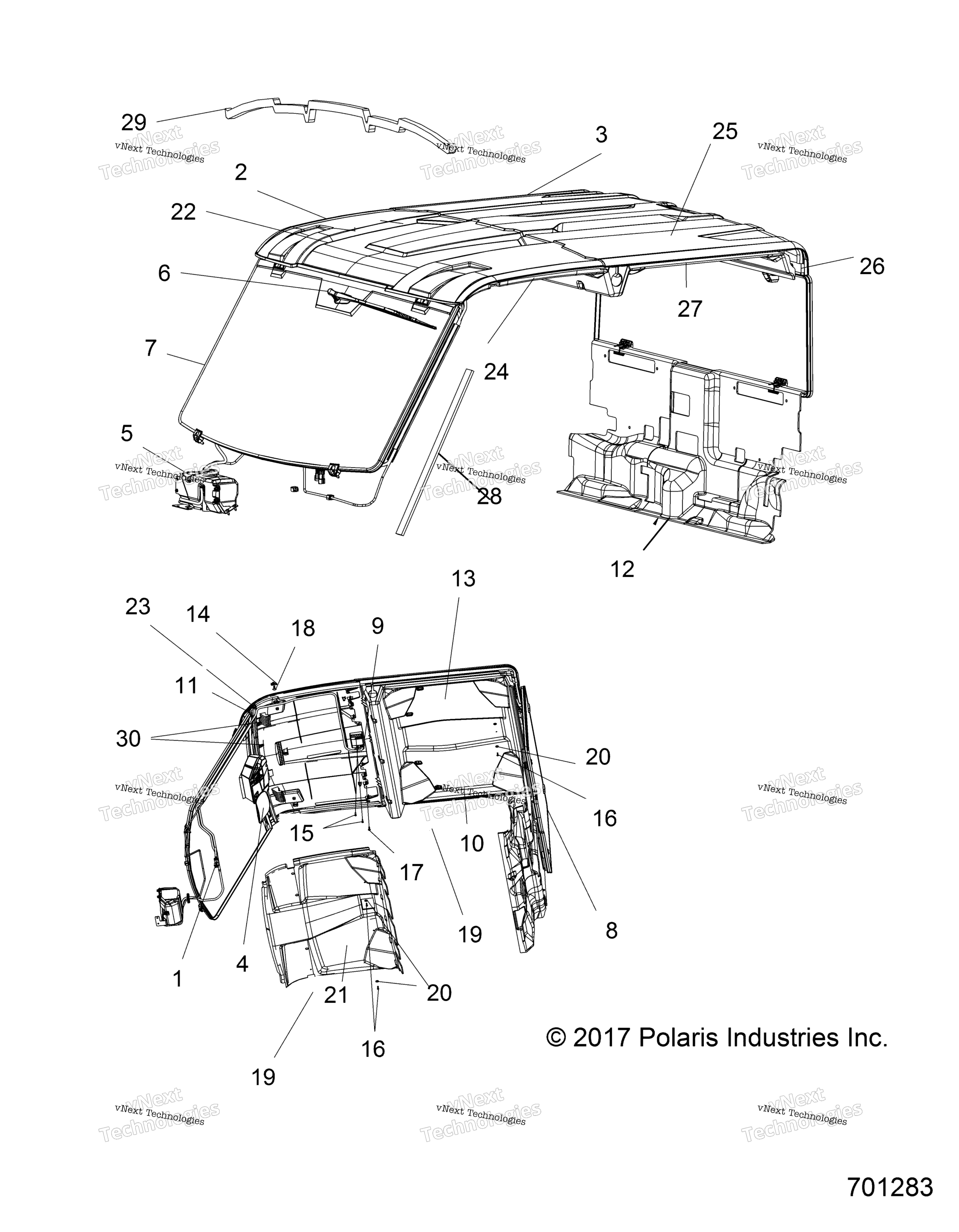 Body, Roof и Cab R17rvu99av / Bv