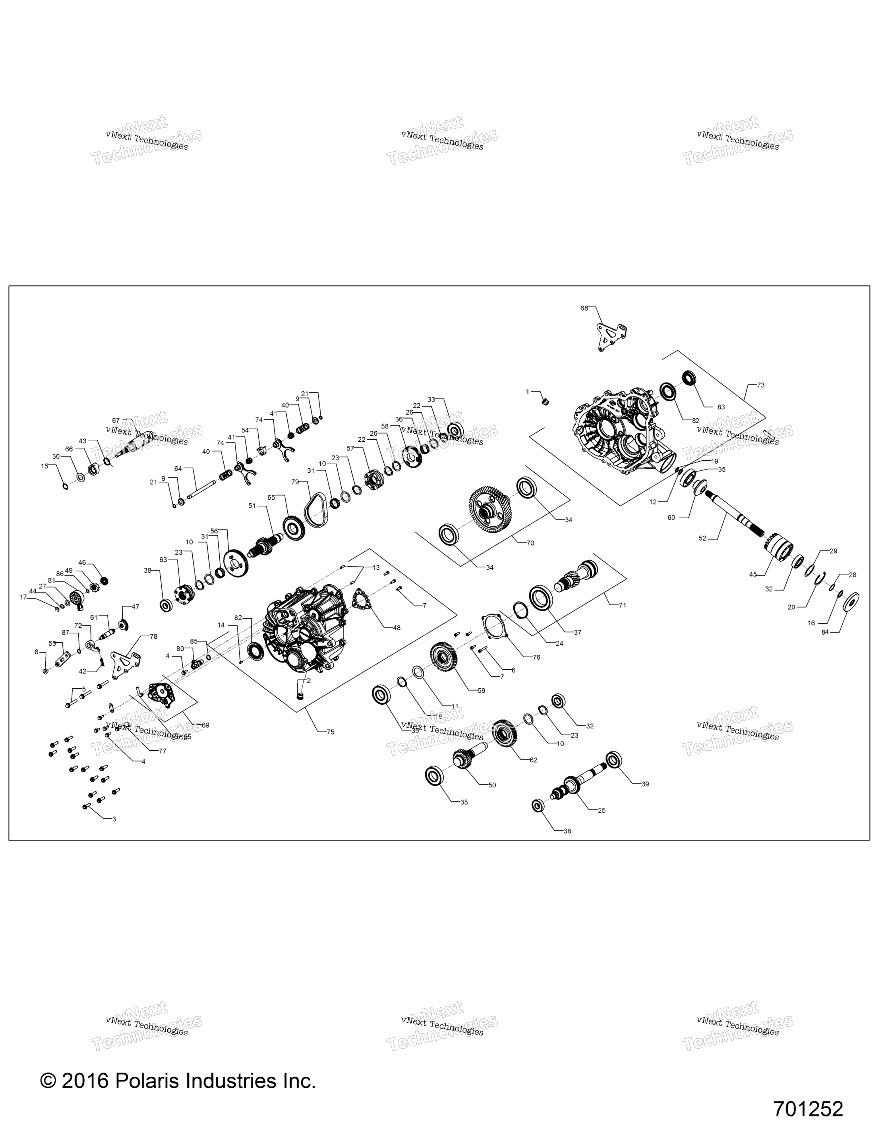 Трансмиссия, главный редуктор Internal R17rvm99am/Bm