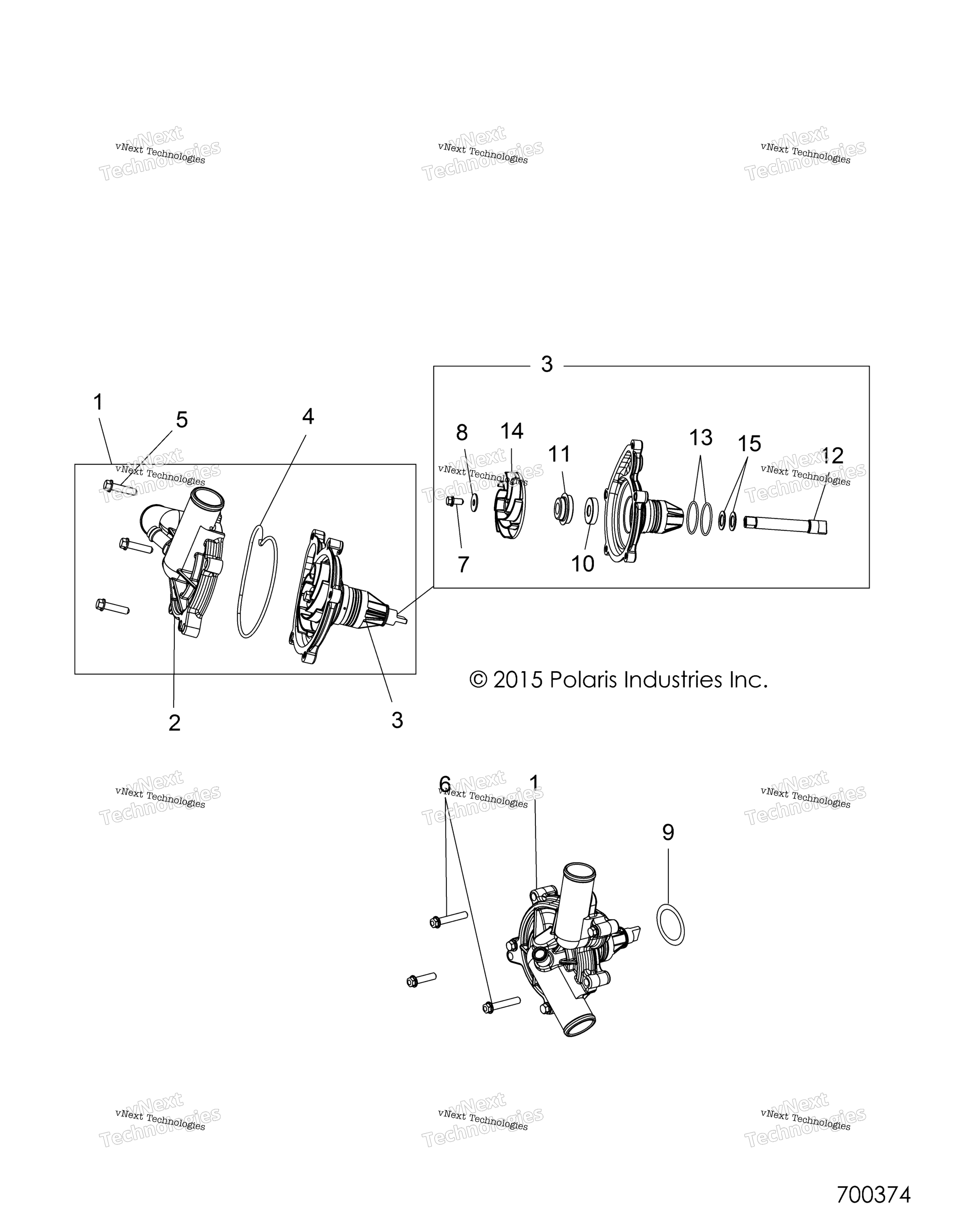 Engine, Cooling, Waterpump R17rv_99 All опции
