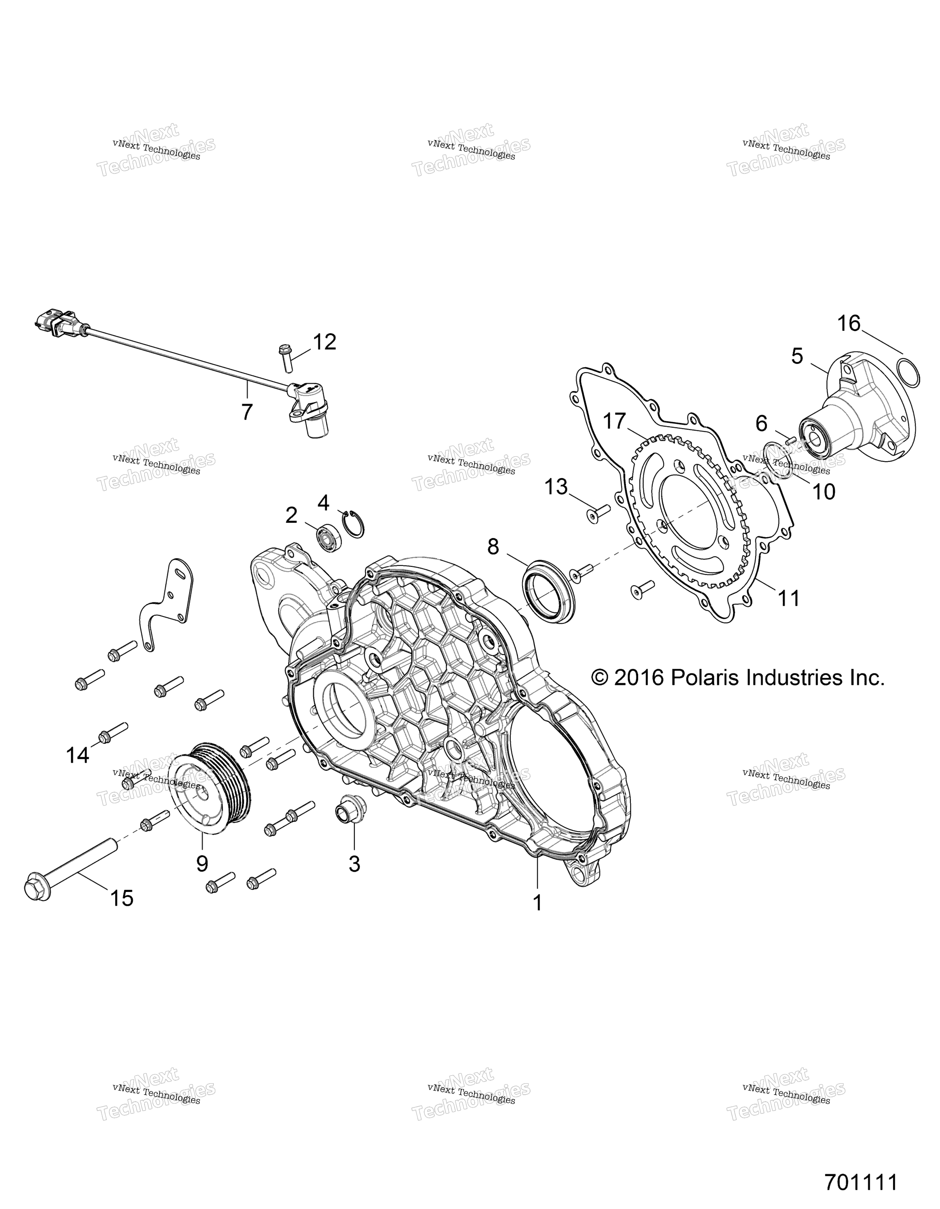Engine, Mag крышка Mount R17rvu99av / Bv