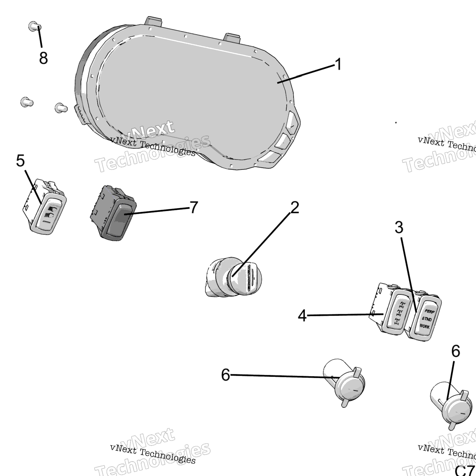 Electrical, панель Instuments