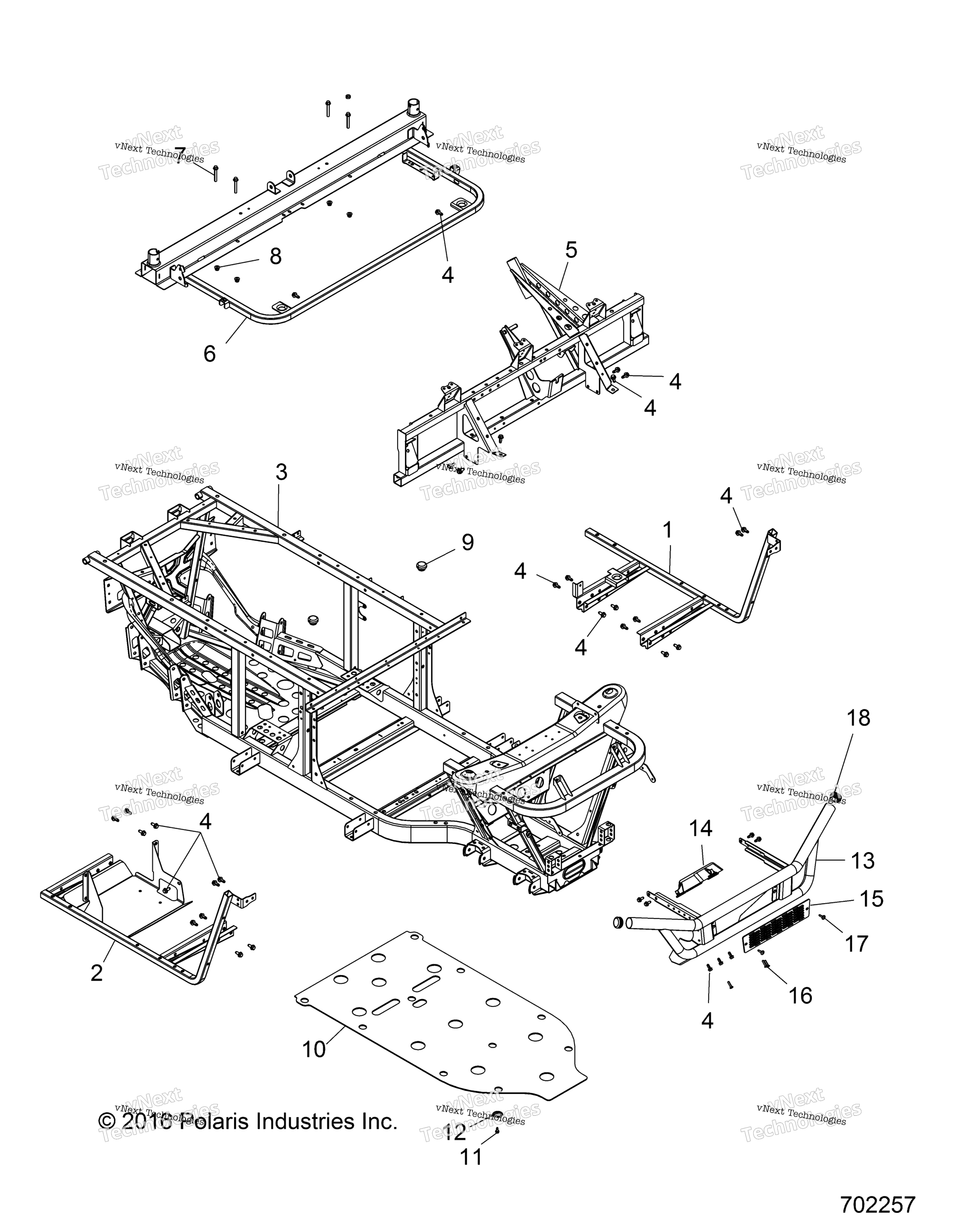 Chassis, рама & передний Bumper