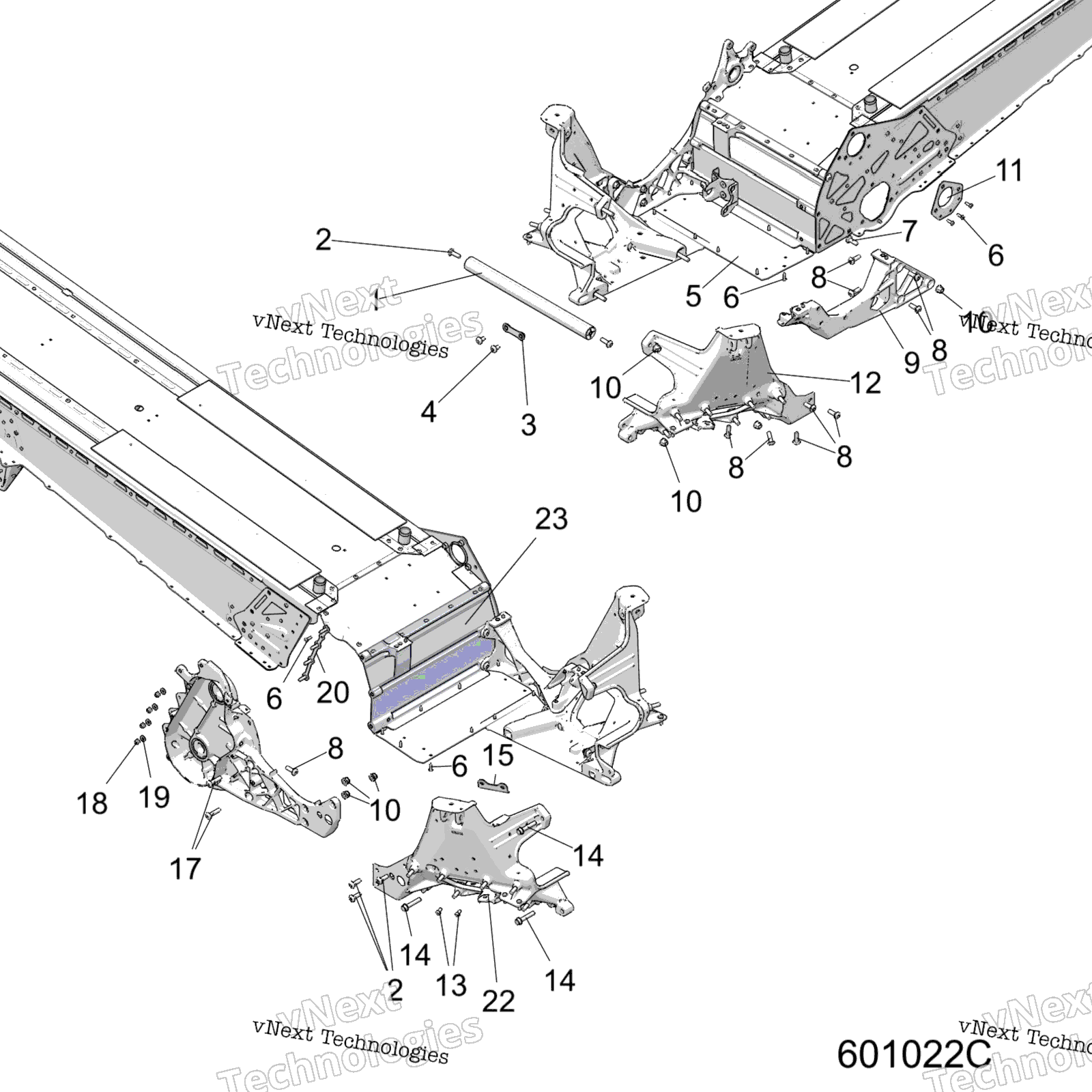 Chassis, Bulkhead Asm. All опции