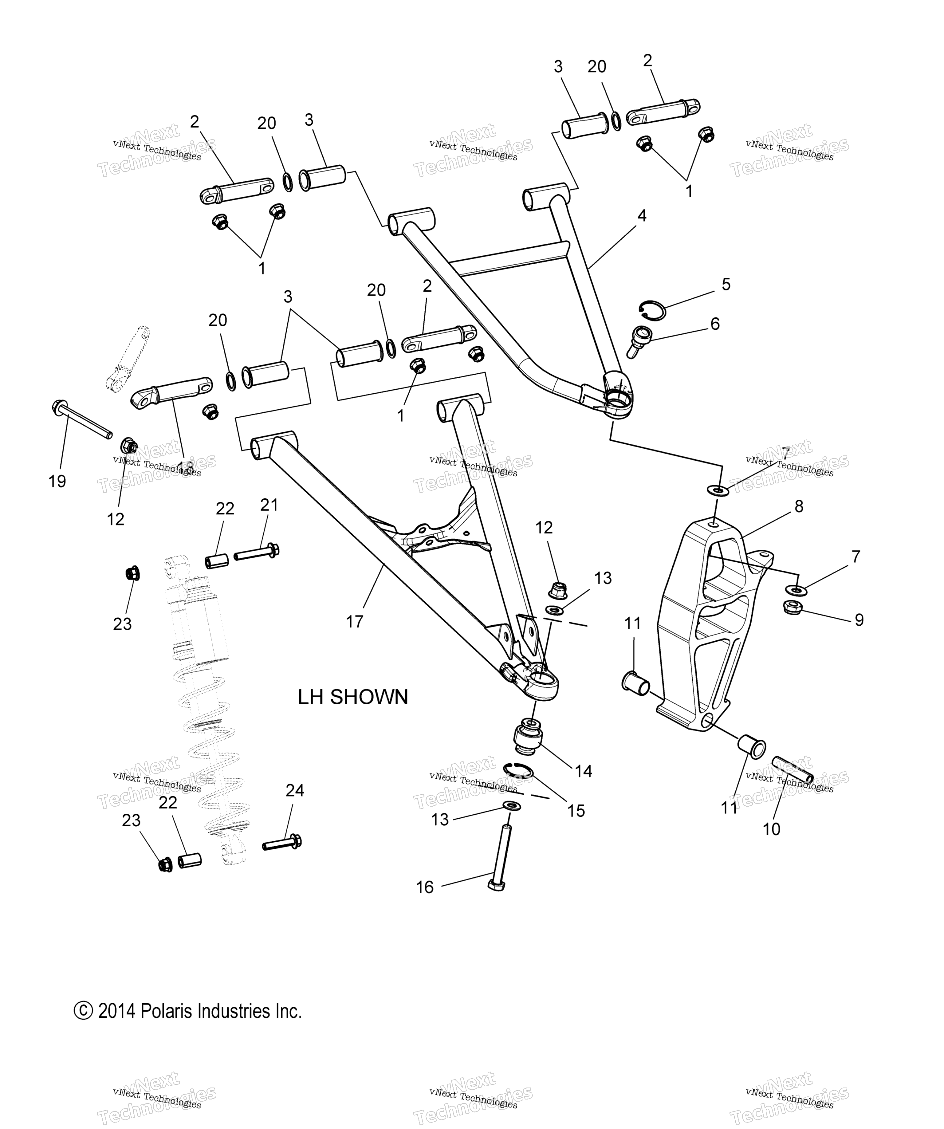 Suspension, управление Arms & Spindle