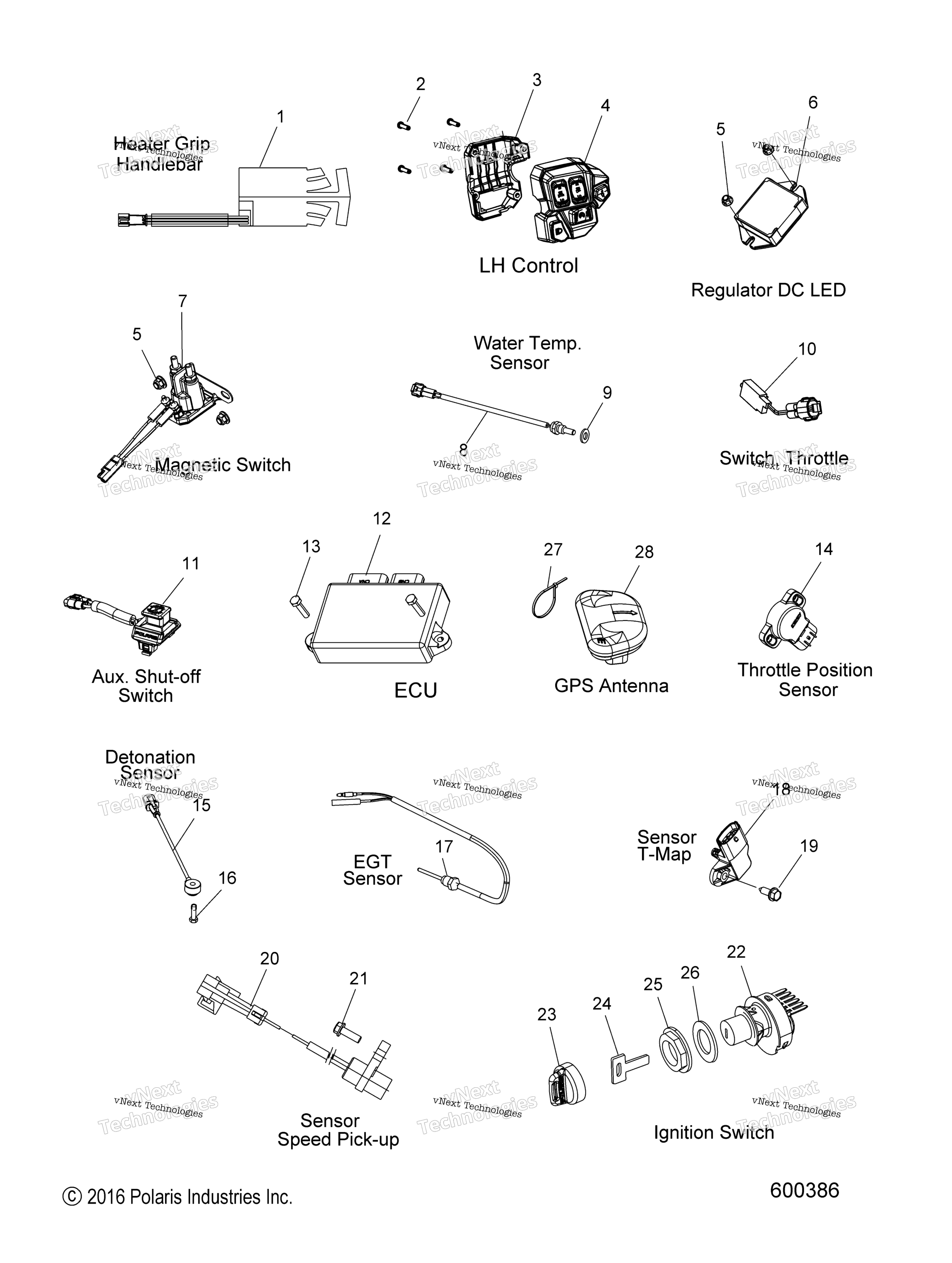 электрооборудование Switches, Sensors & Components