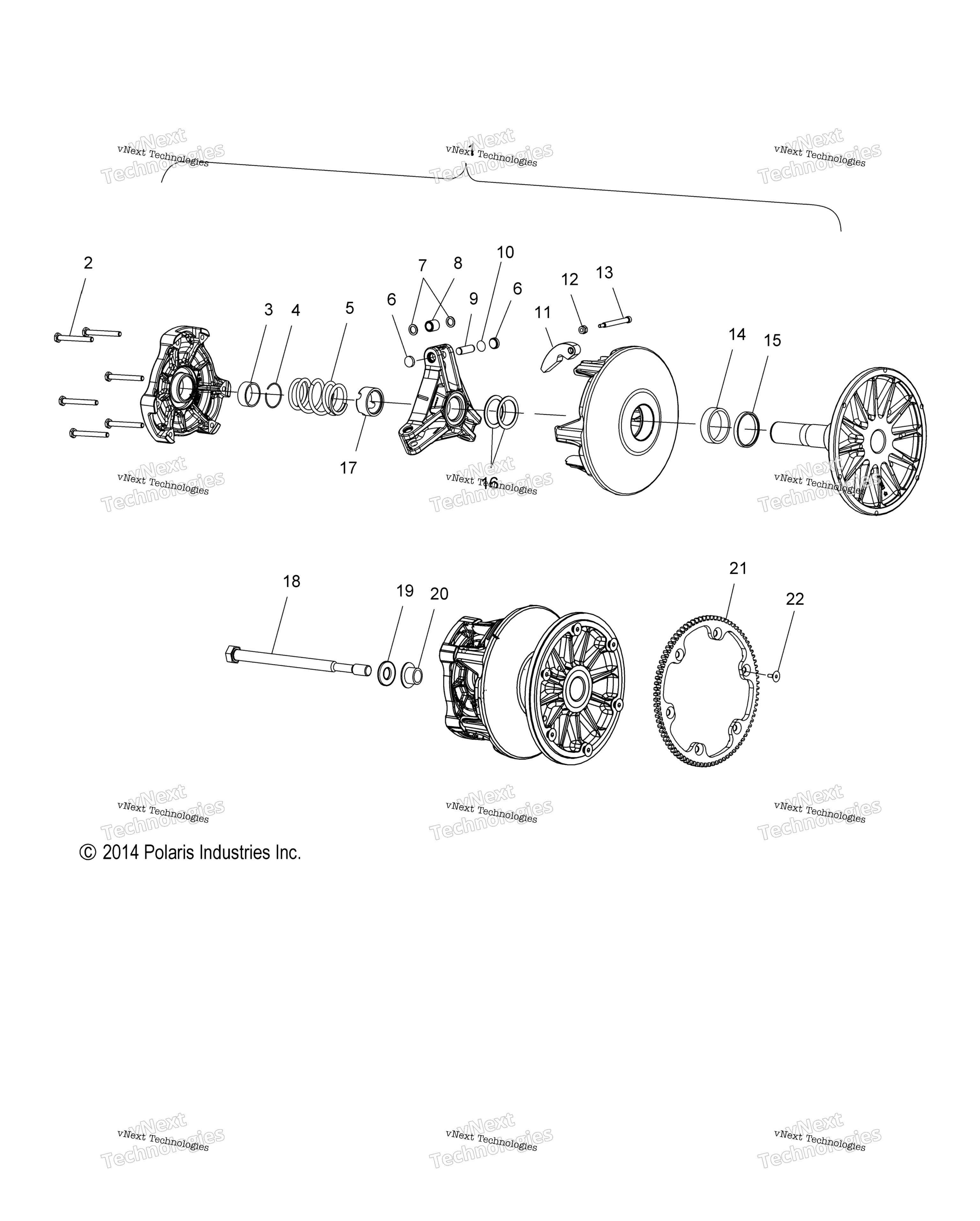 Привод Train, Clutch, Primary S19efk8ps/Peb All Options
