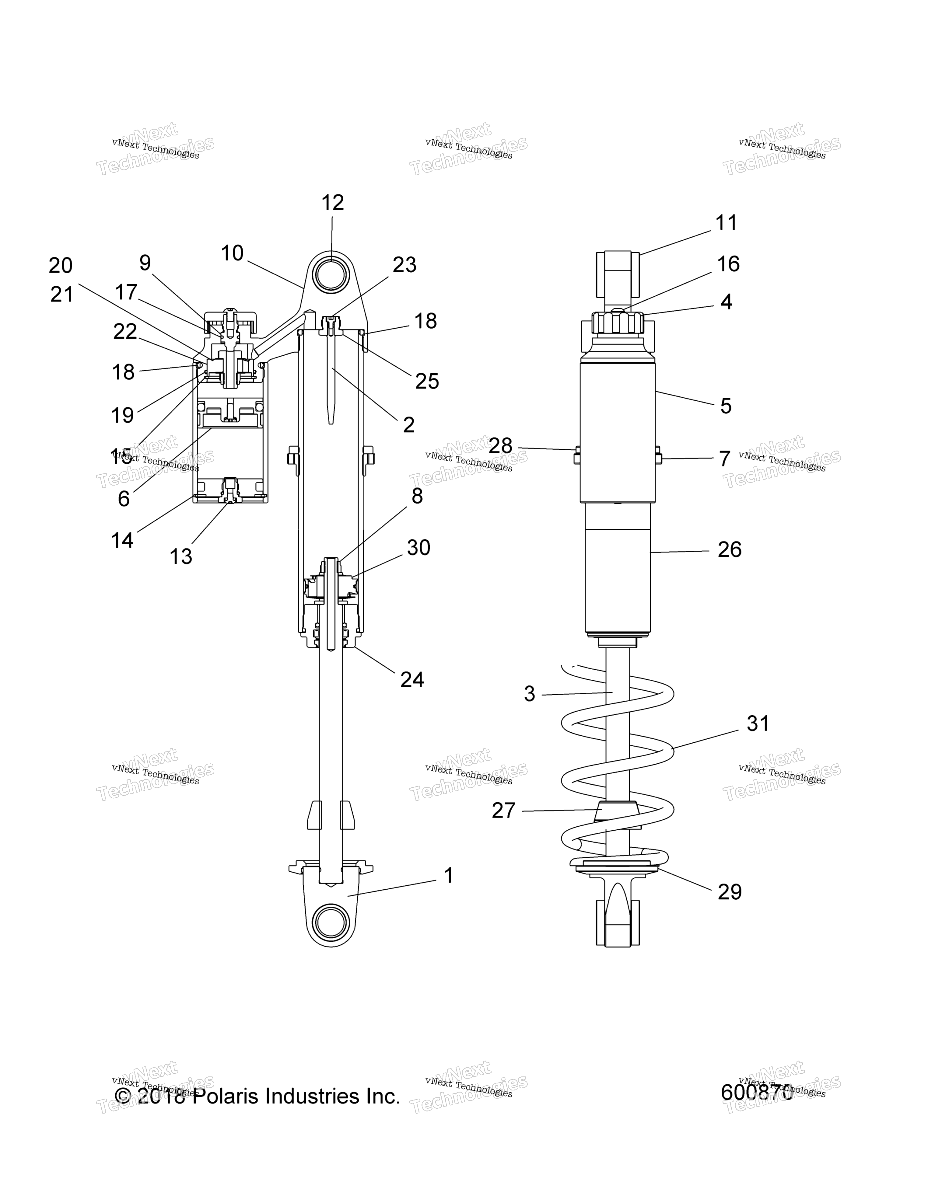 подвеска Shock, Ifs S19ddh6p Snow Check (600870)