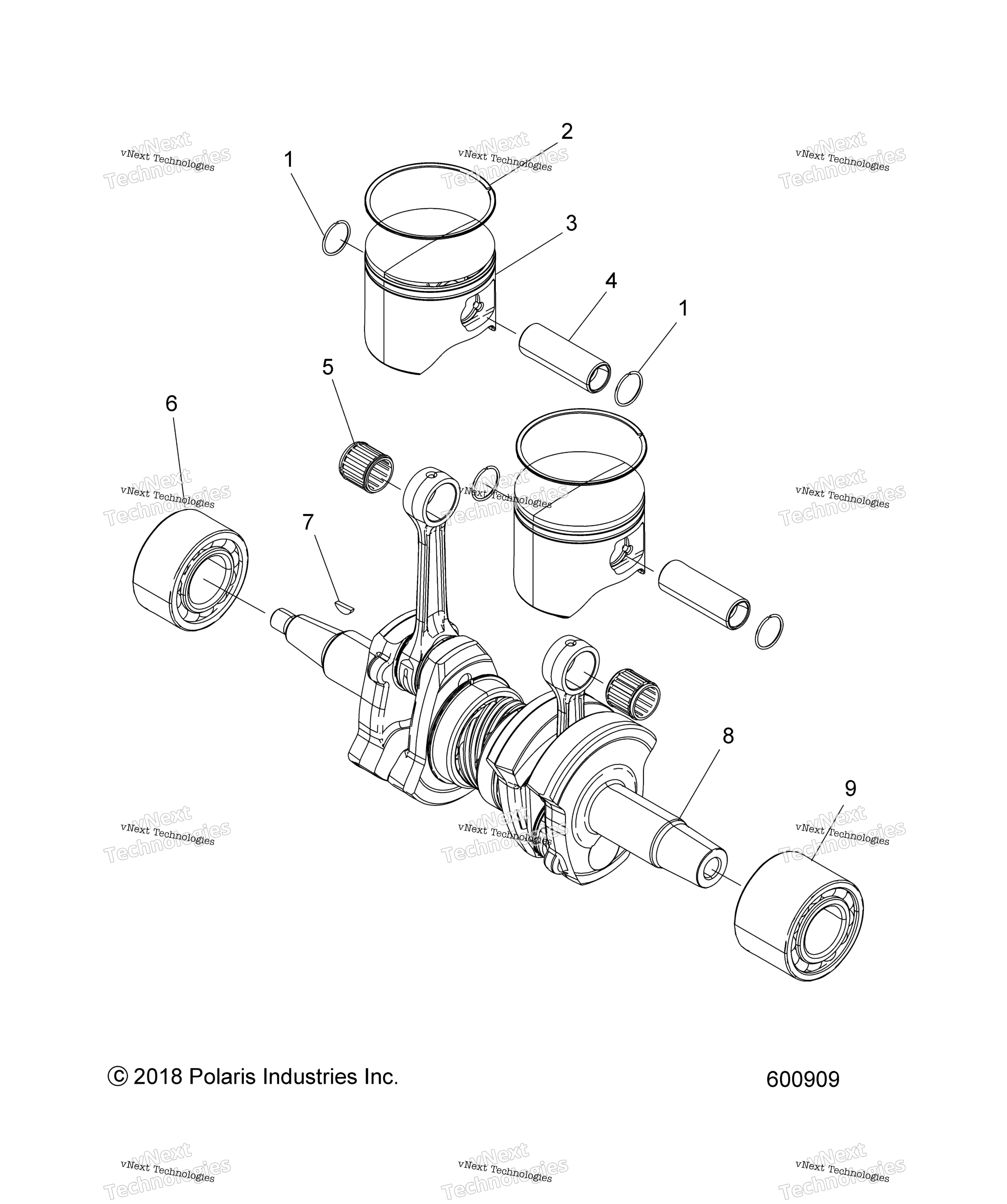 Engine, поршень & коленвал S19efk8ps / Peb All Options