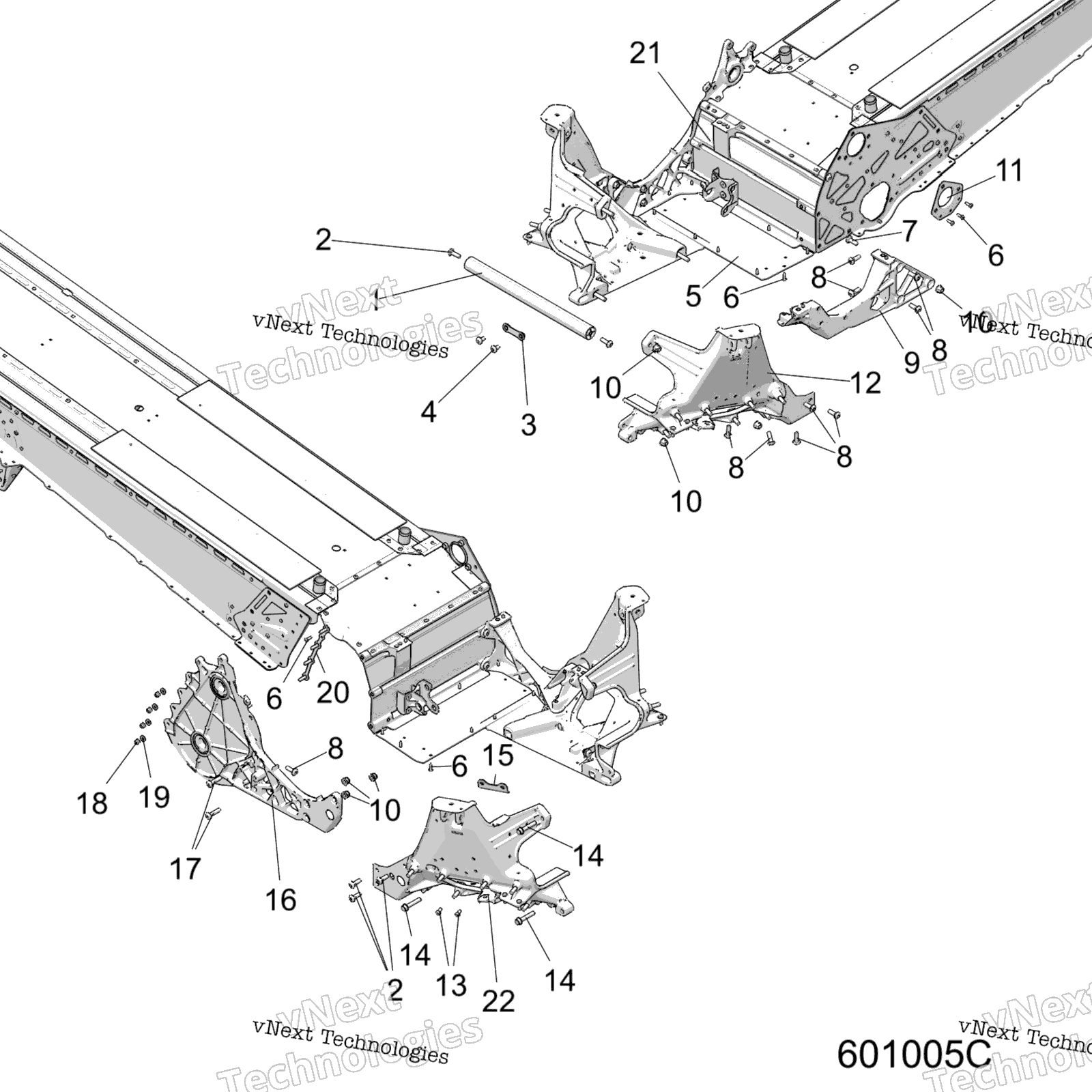 Chassis, Bulkhead Asm. S19efk8rs / Reb / Efm8rs All Options