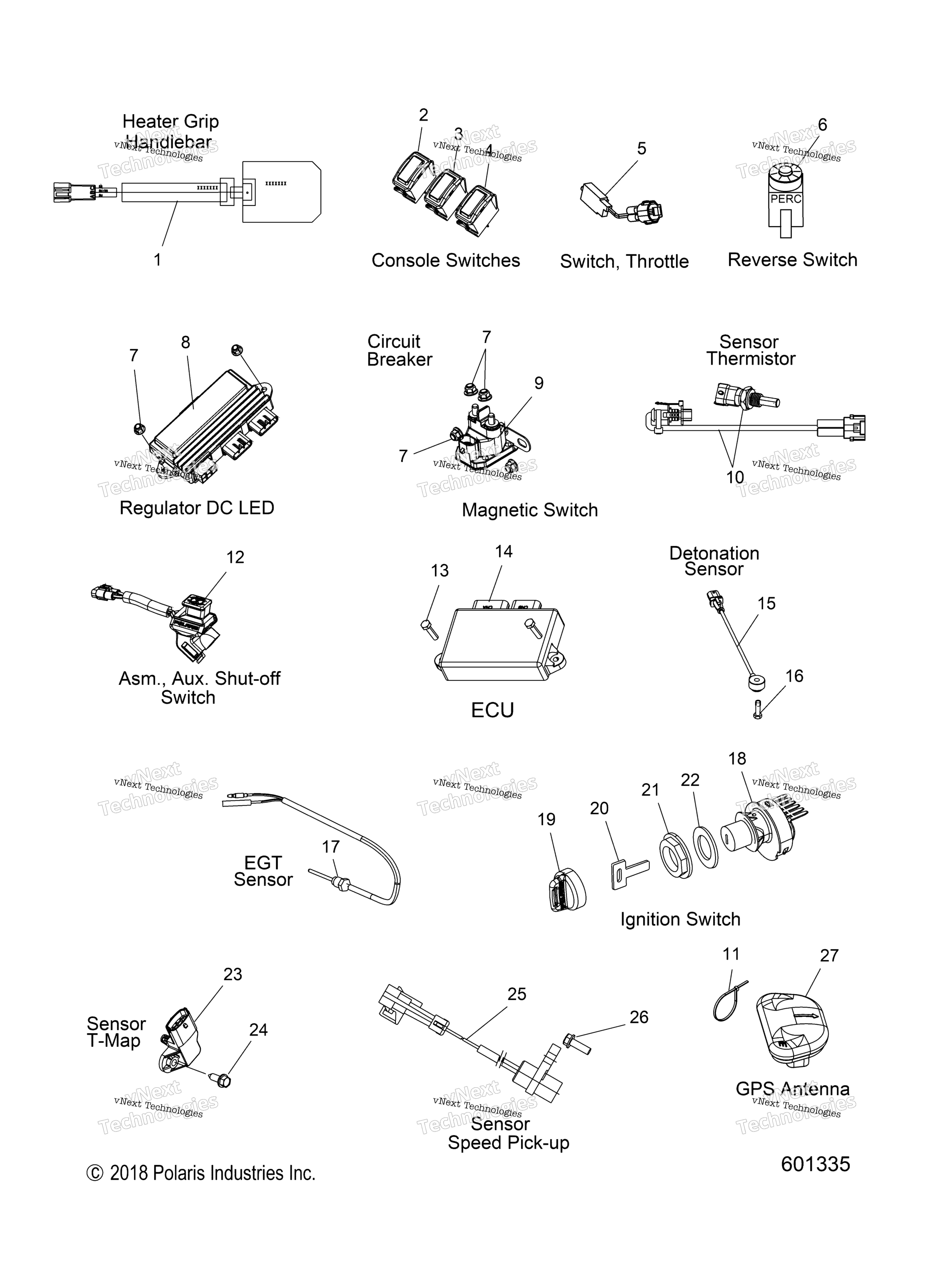 Electrical, Switches, Sensors & Components All опции
