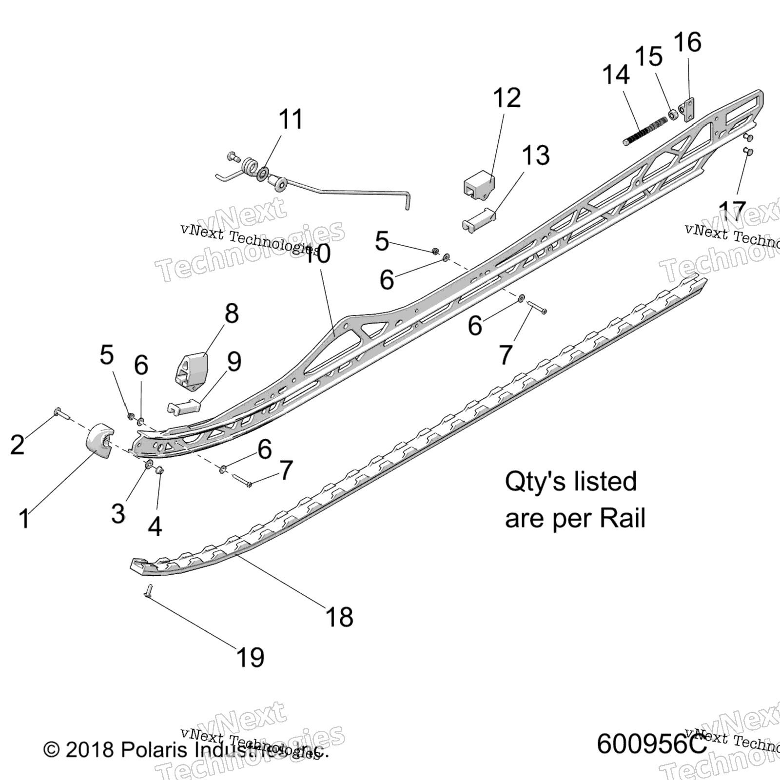 Suspension, Rail крепление S19efk8rs / Reb / Efm8rs All Options