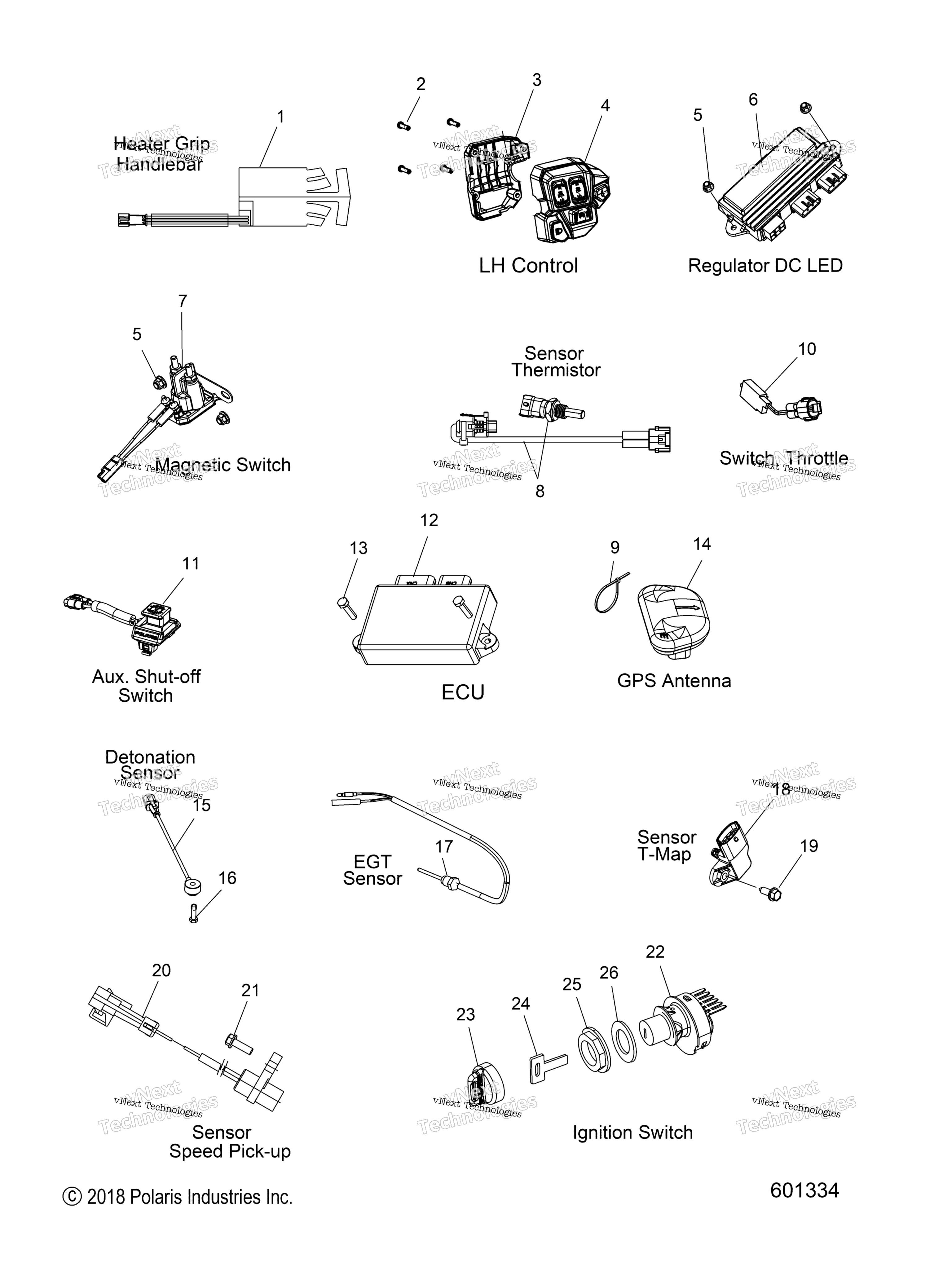 электрооборудование Switches, Sensors & Components