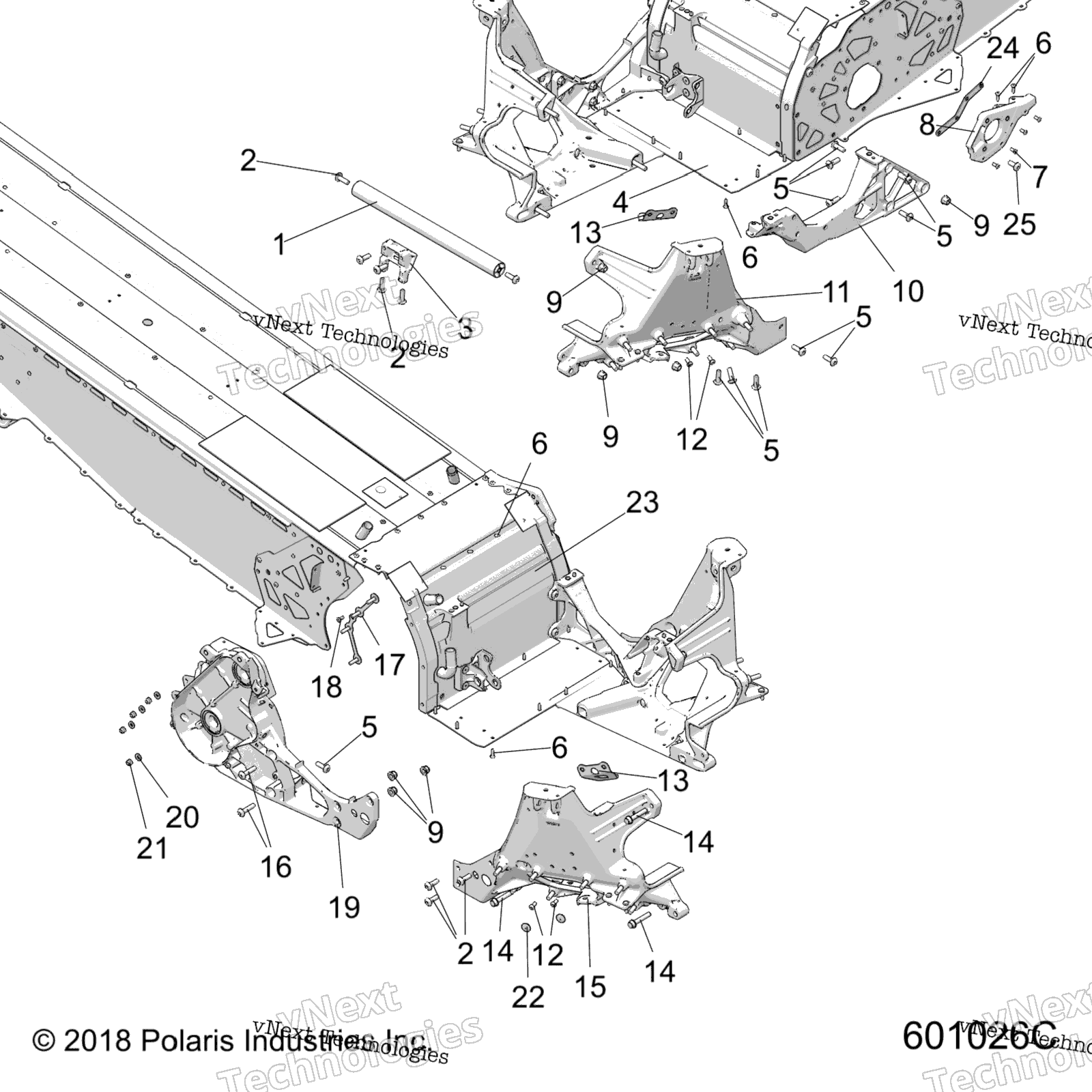 Chassis, Bulkhead Asm. All опции