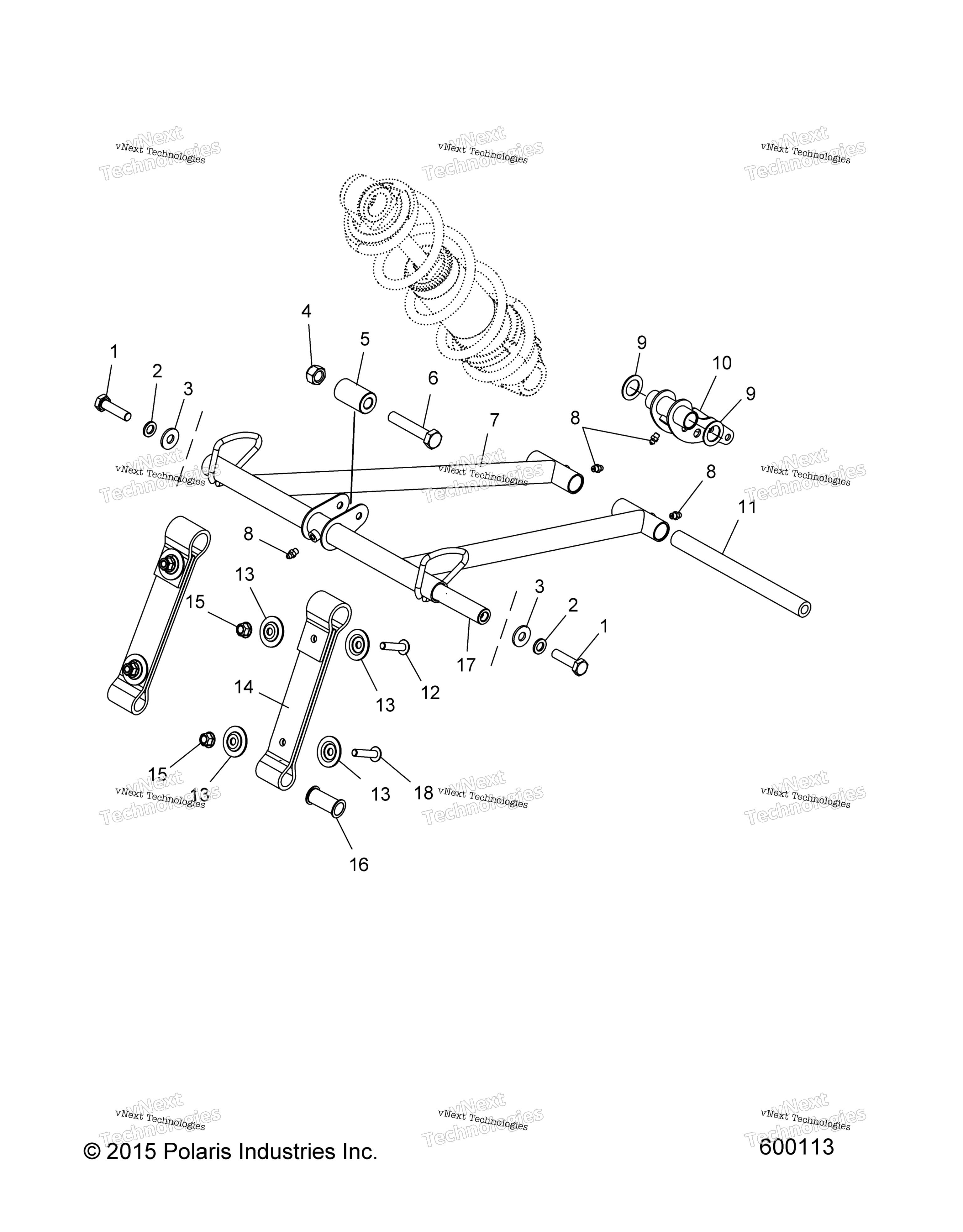 Suspension, Torque Arm, передний All Options