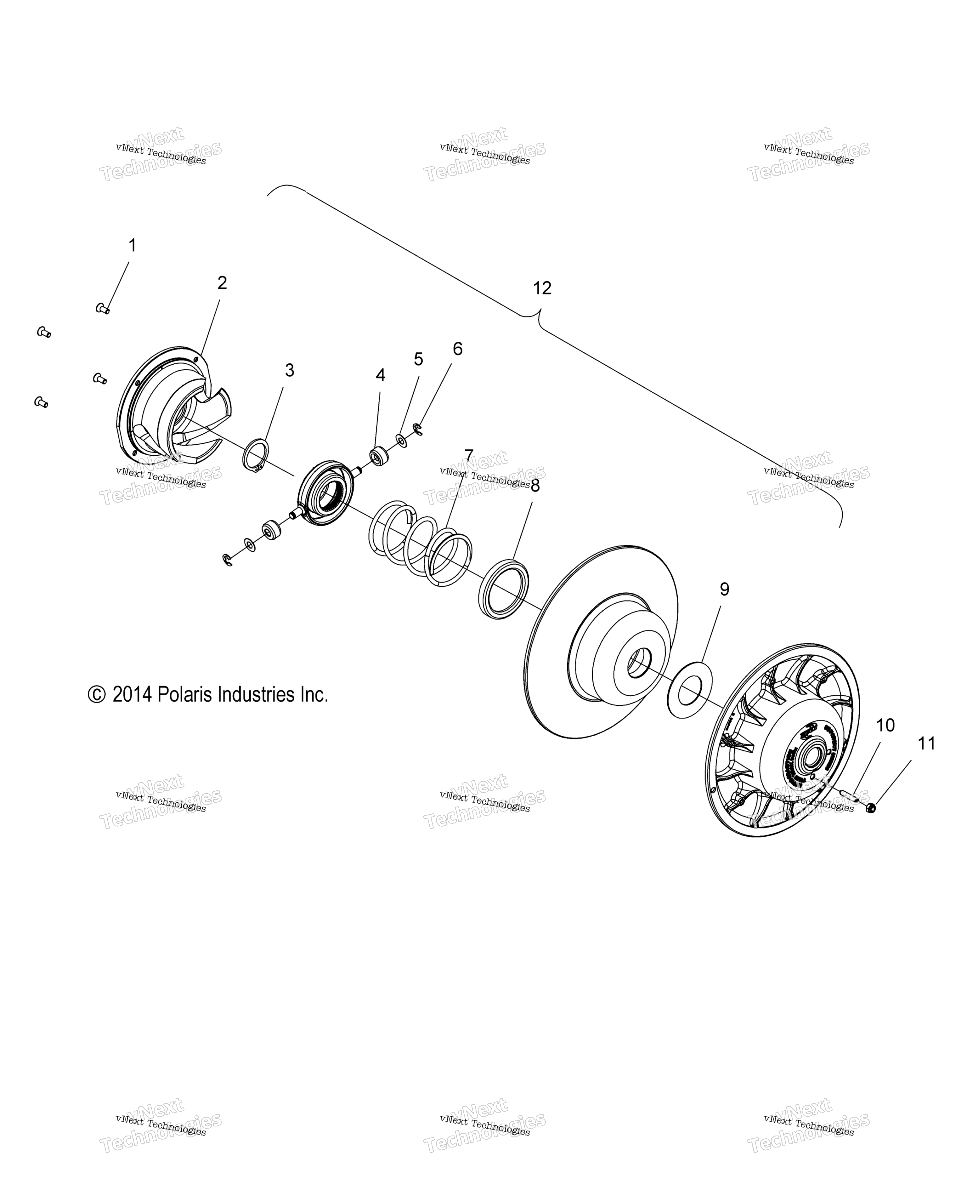 Привод Train, Clutch, Secondary