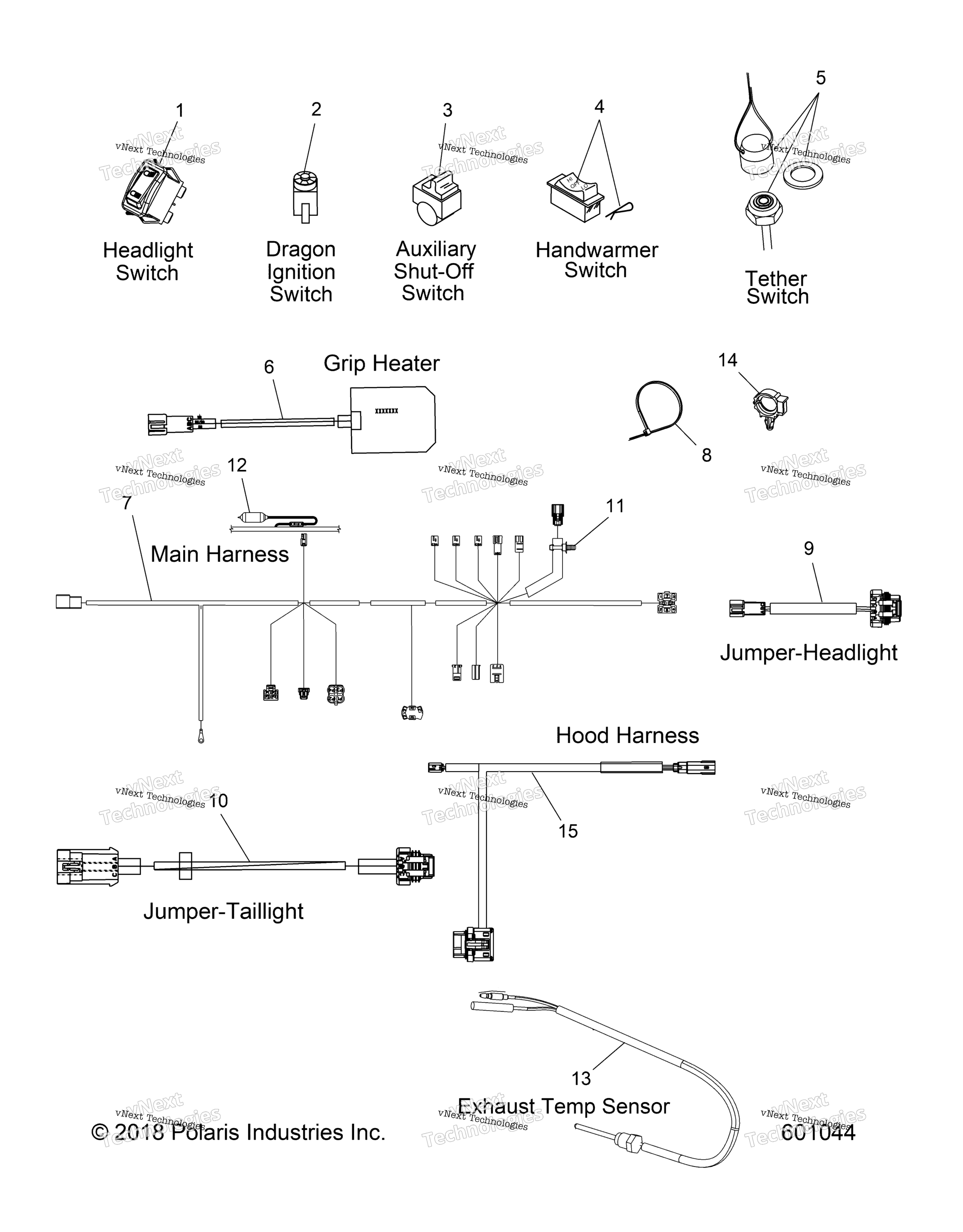 Электрооборудование, жгут проводов & Components