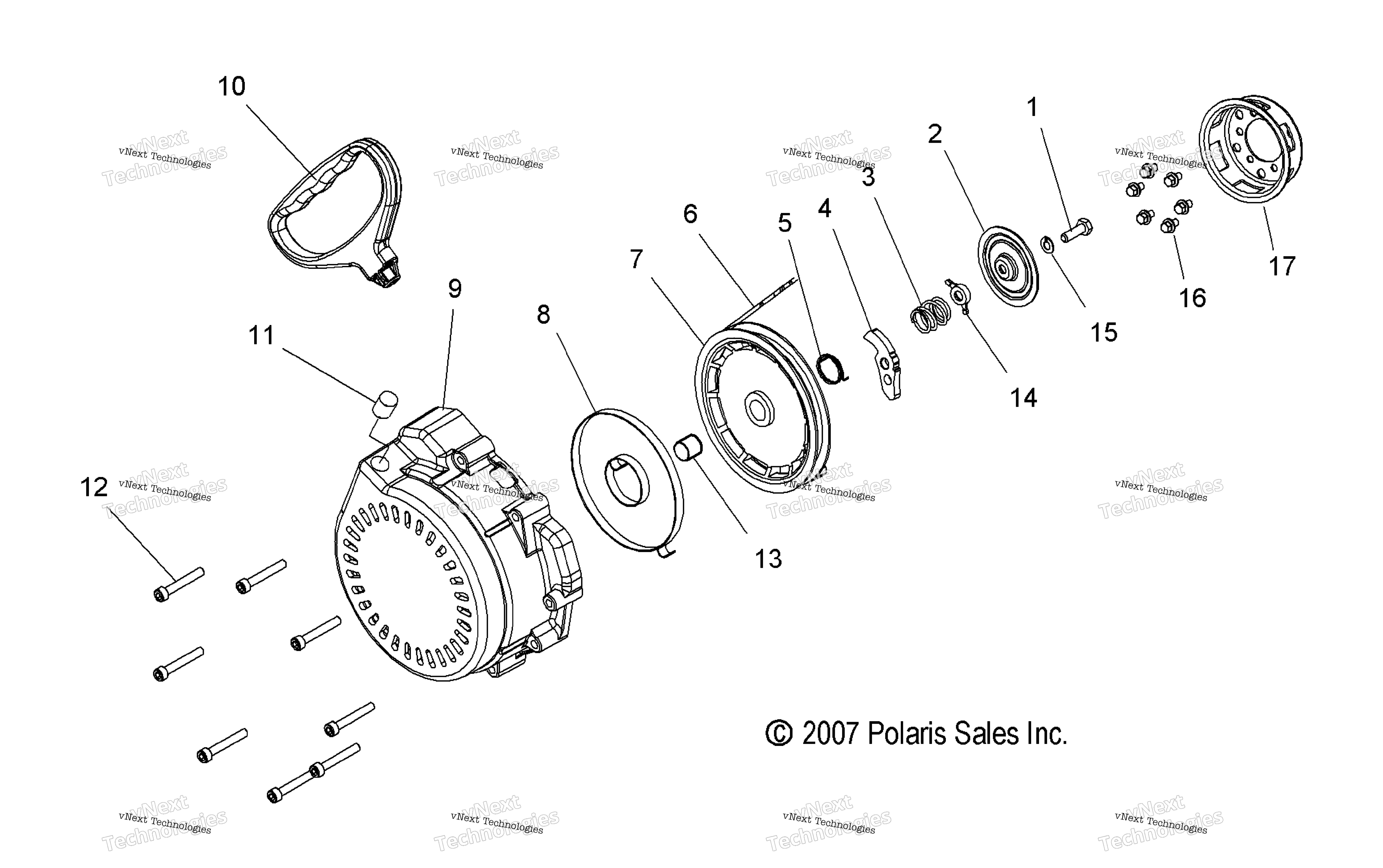Engine, Recoil стартер