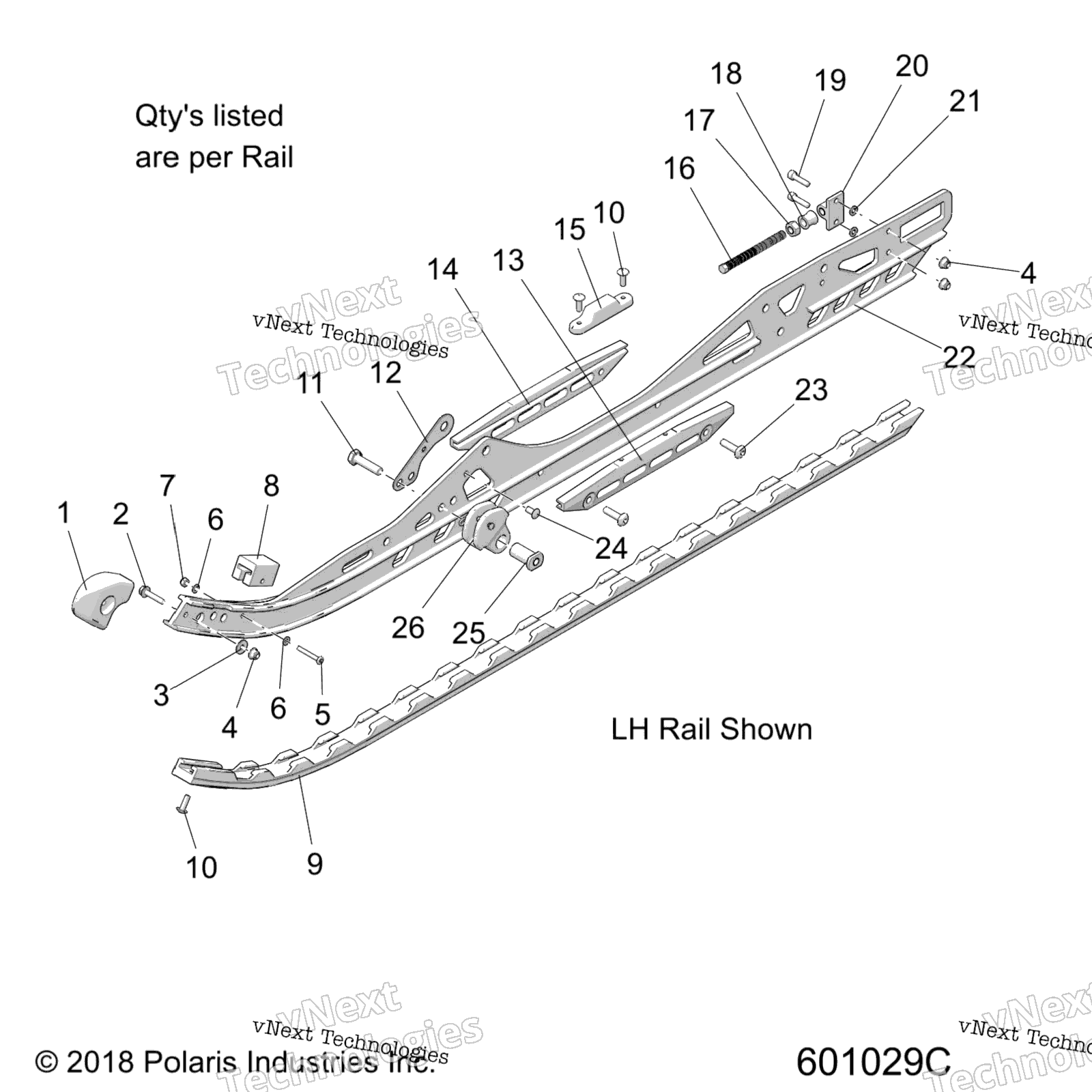 Suspension, Rail Asm. Lh / Rh