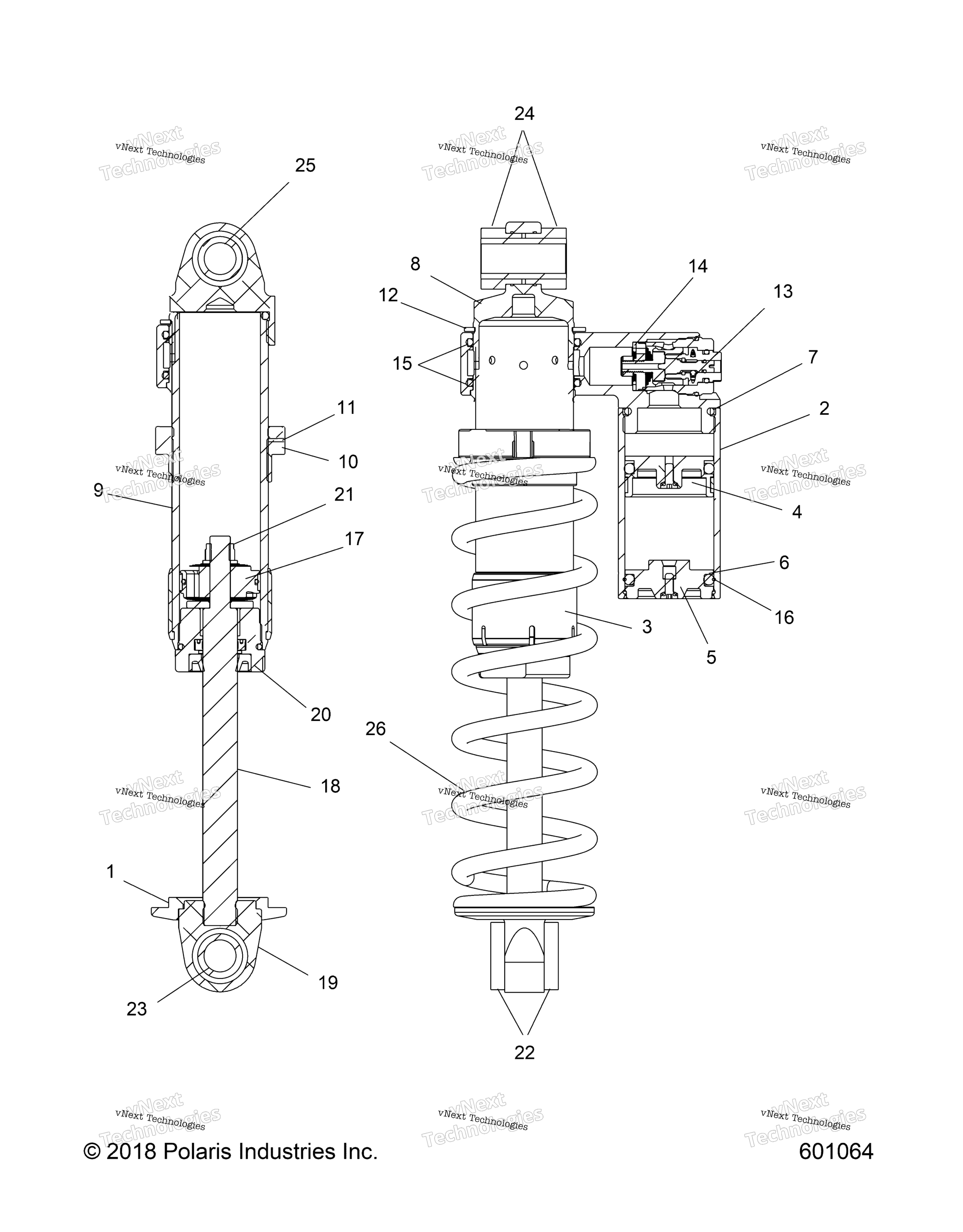 Suspension, Shock, передний Track