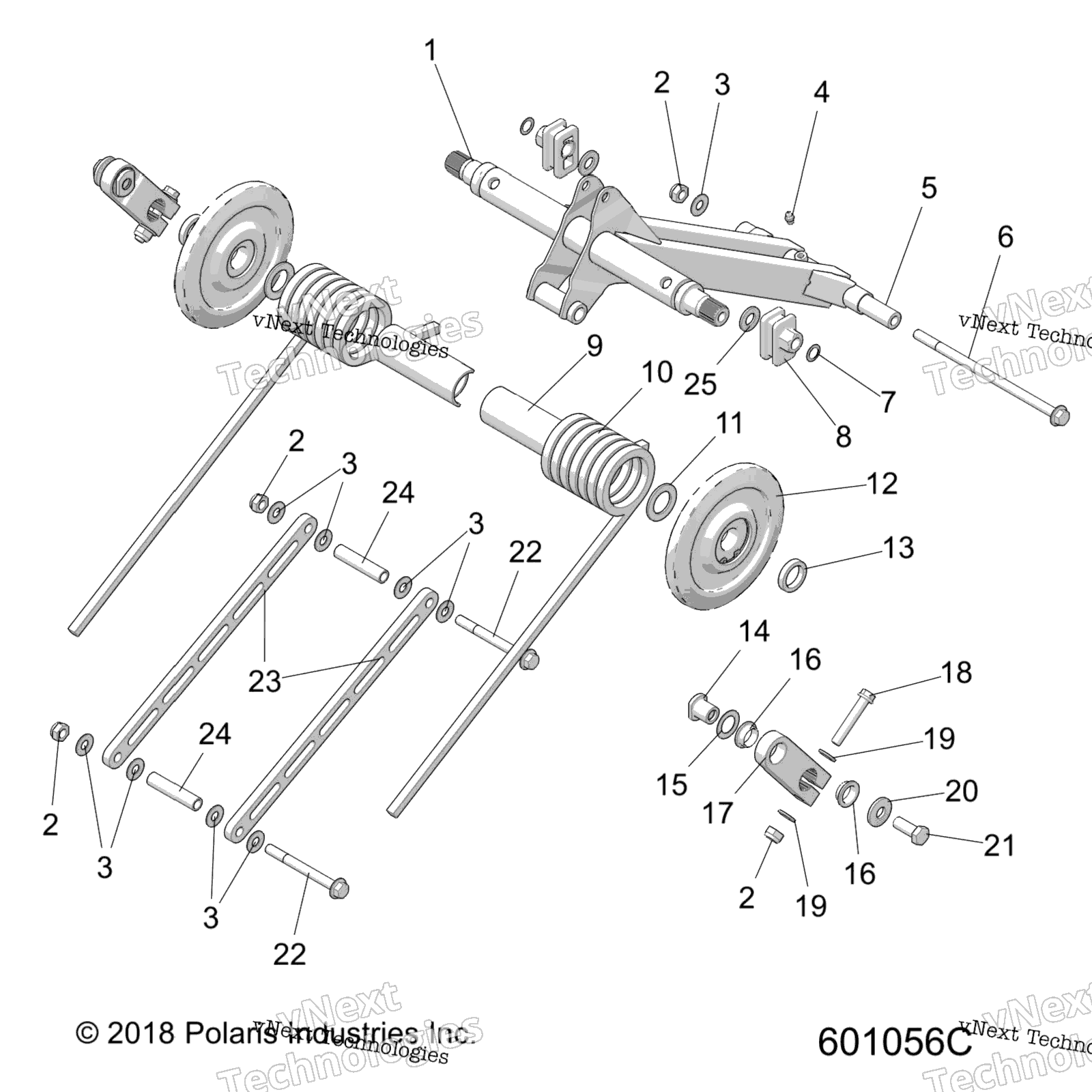 Suspension, Torque Arm, задний