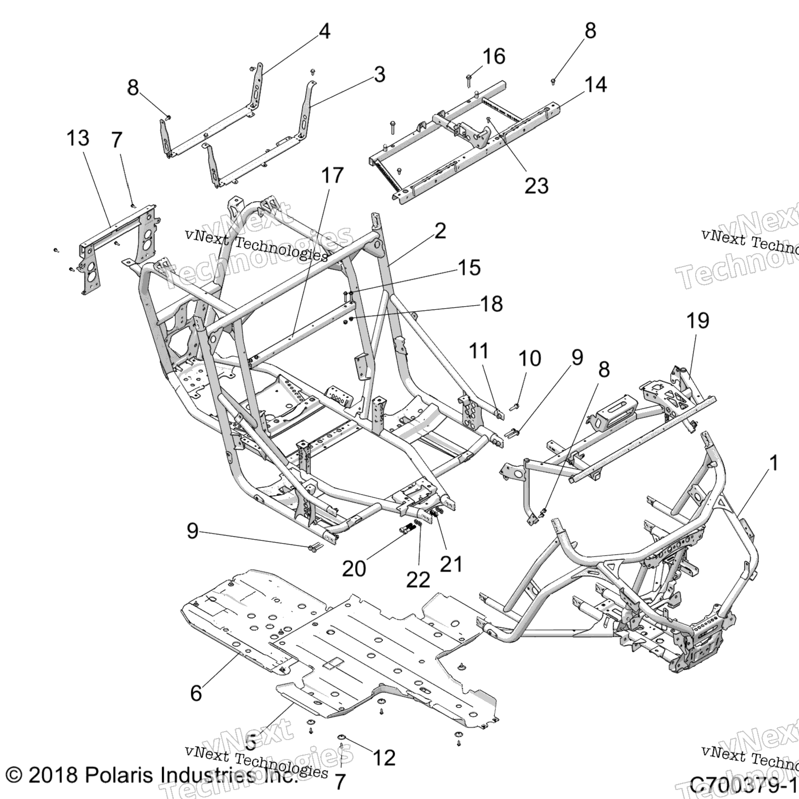 Шасси, основная рама And Skid Plates