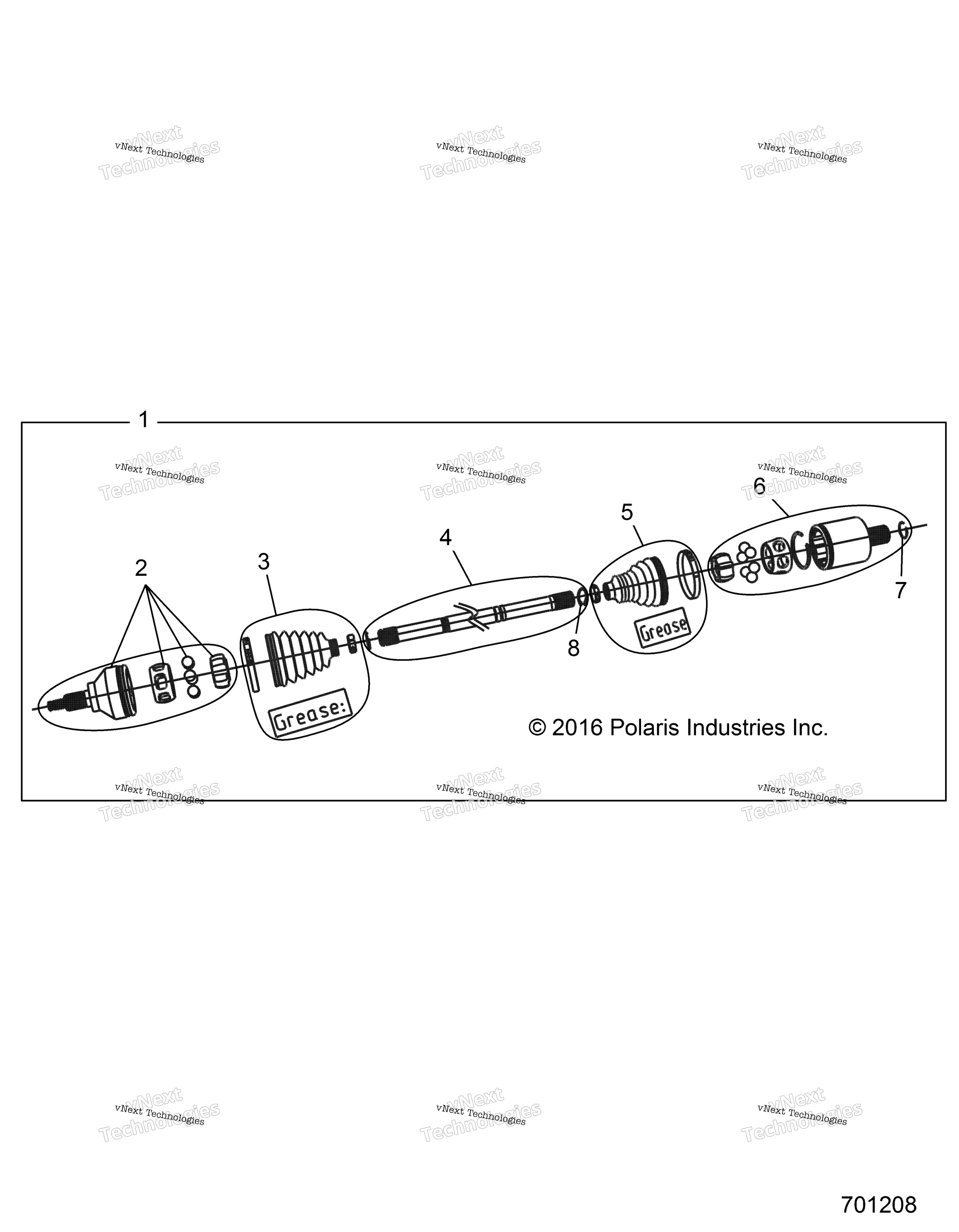 Привод Train, Half Shaft, Front