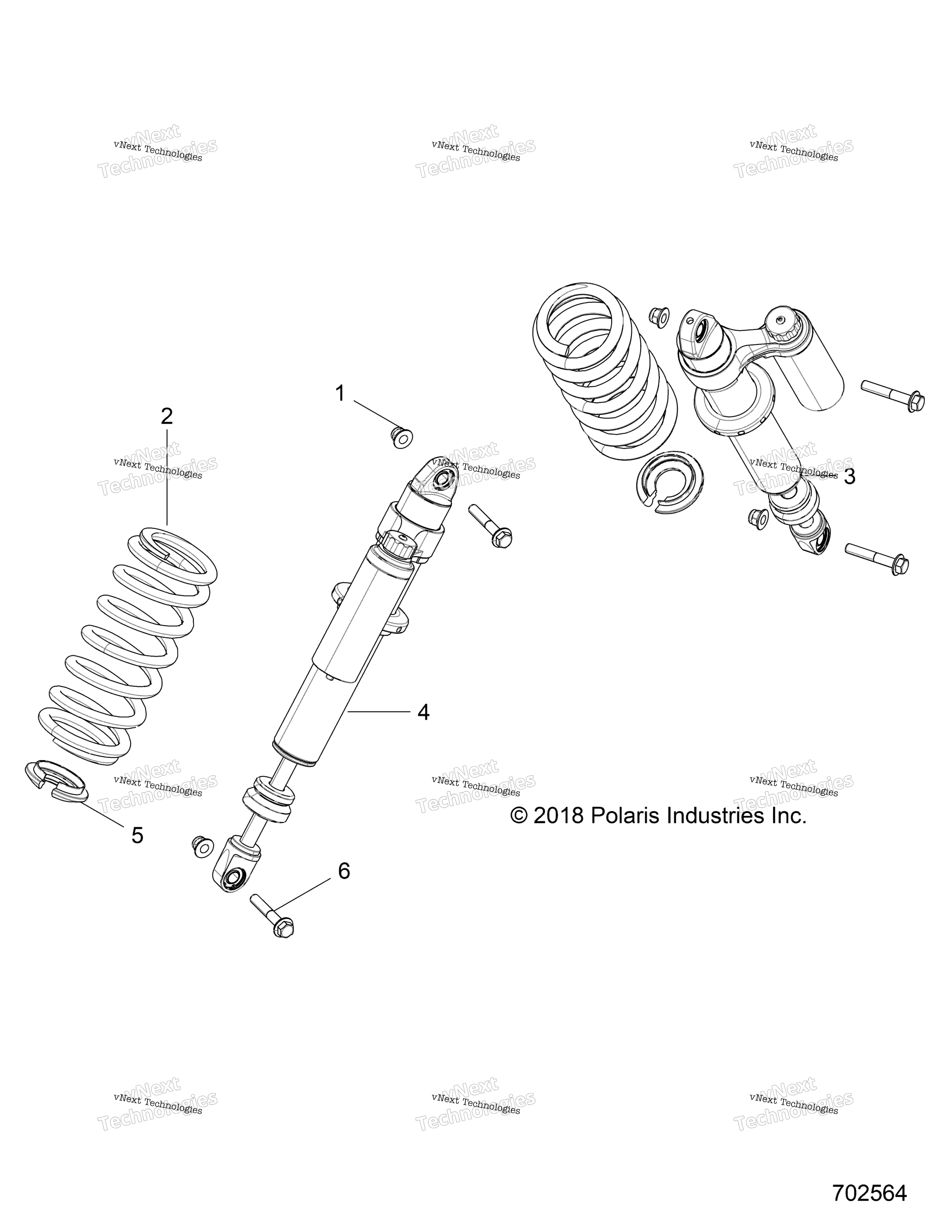 Подвеска, задний амортизатор Mounting