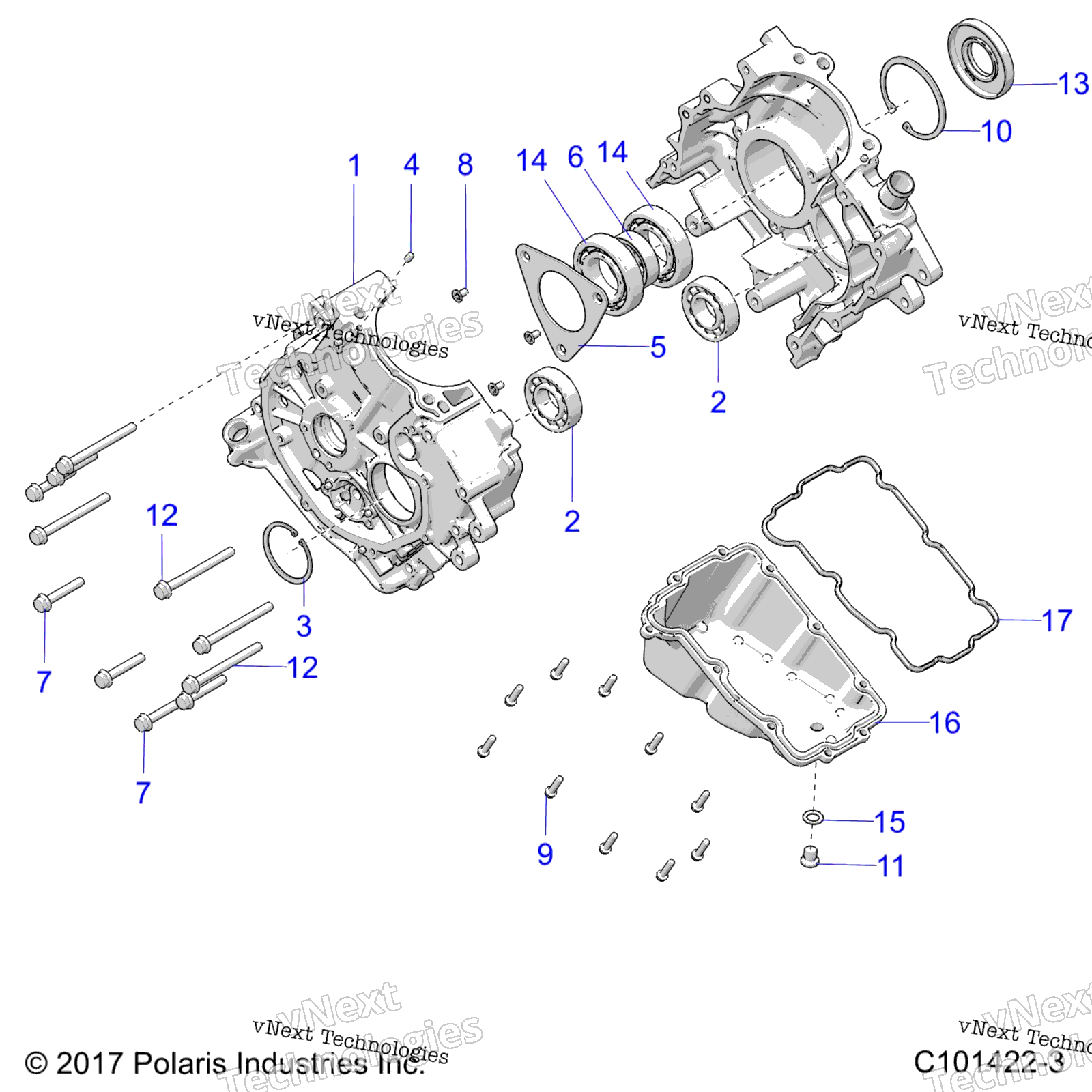 Двигатель, картер