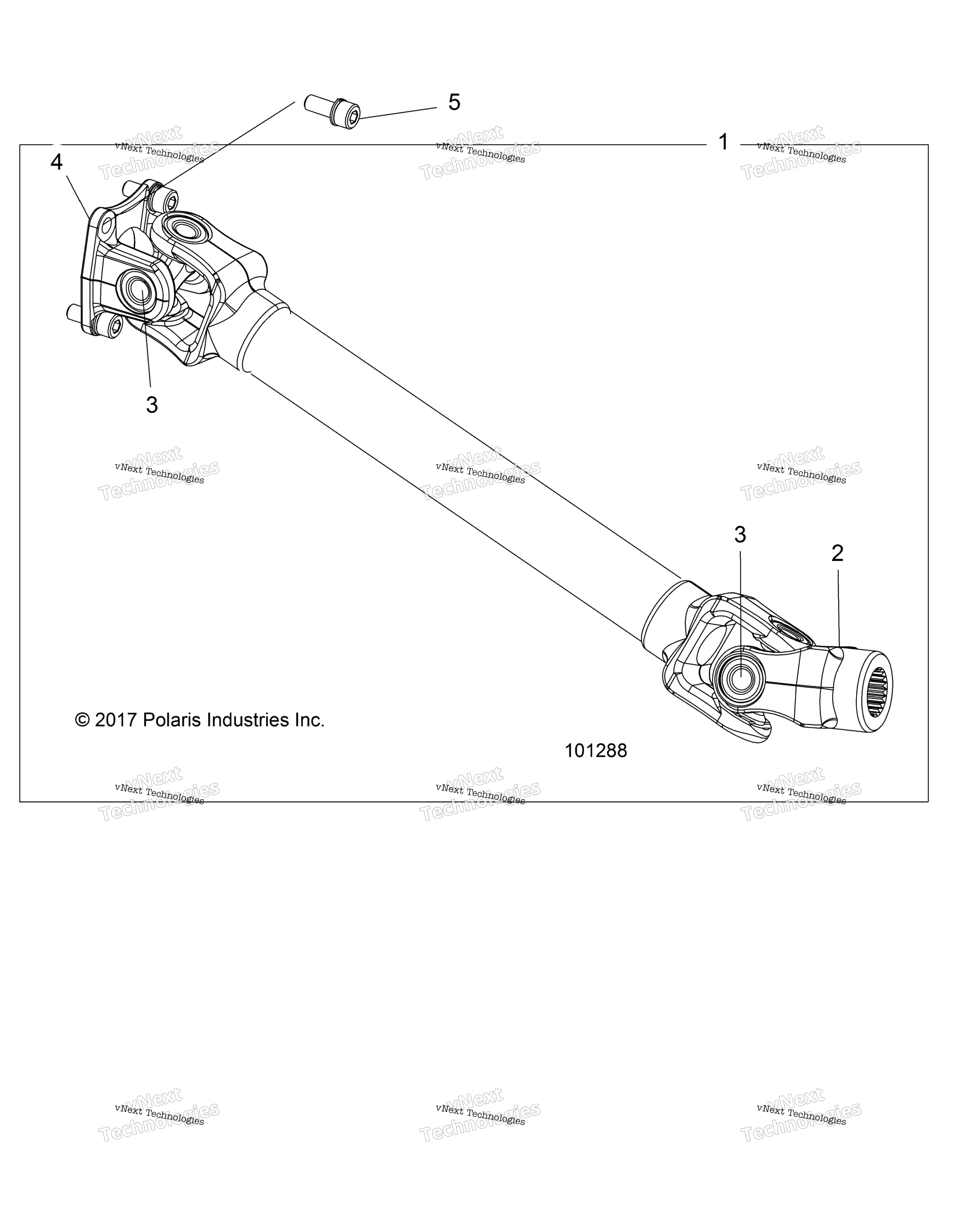 Привод Train, Rear Prop Shaft