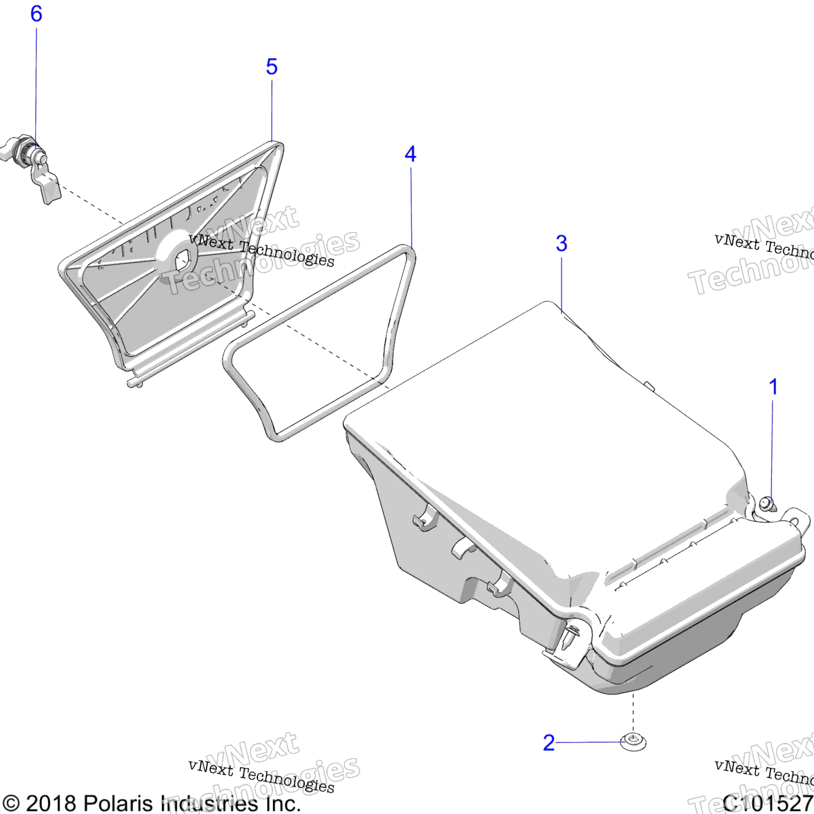 Body, Storage Box, задний