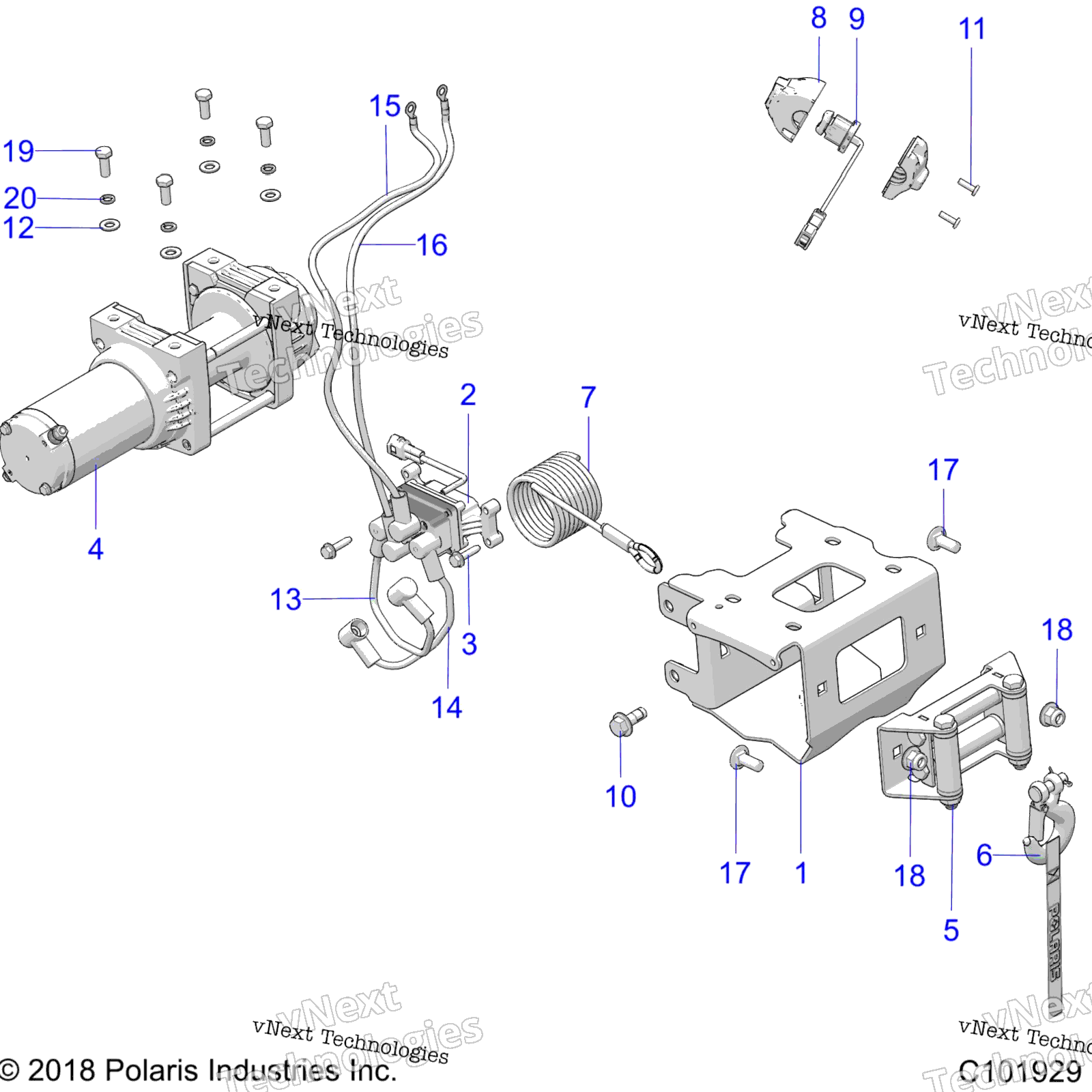 Chassis, лебёдка