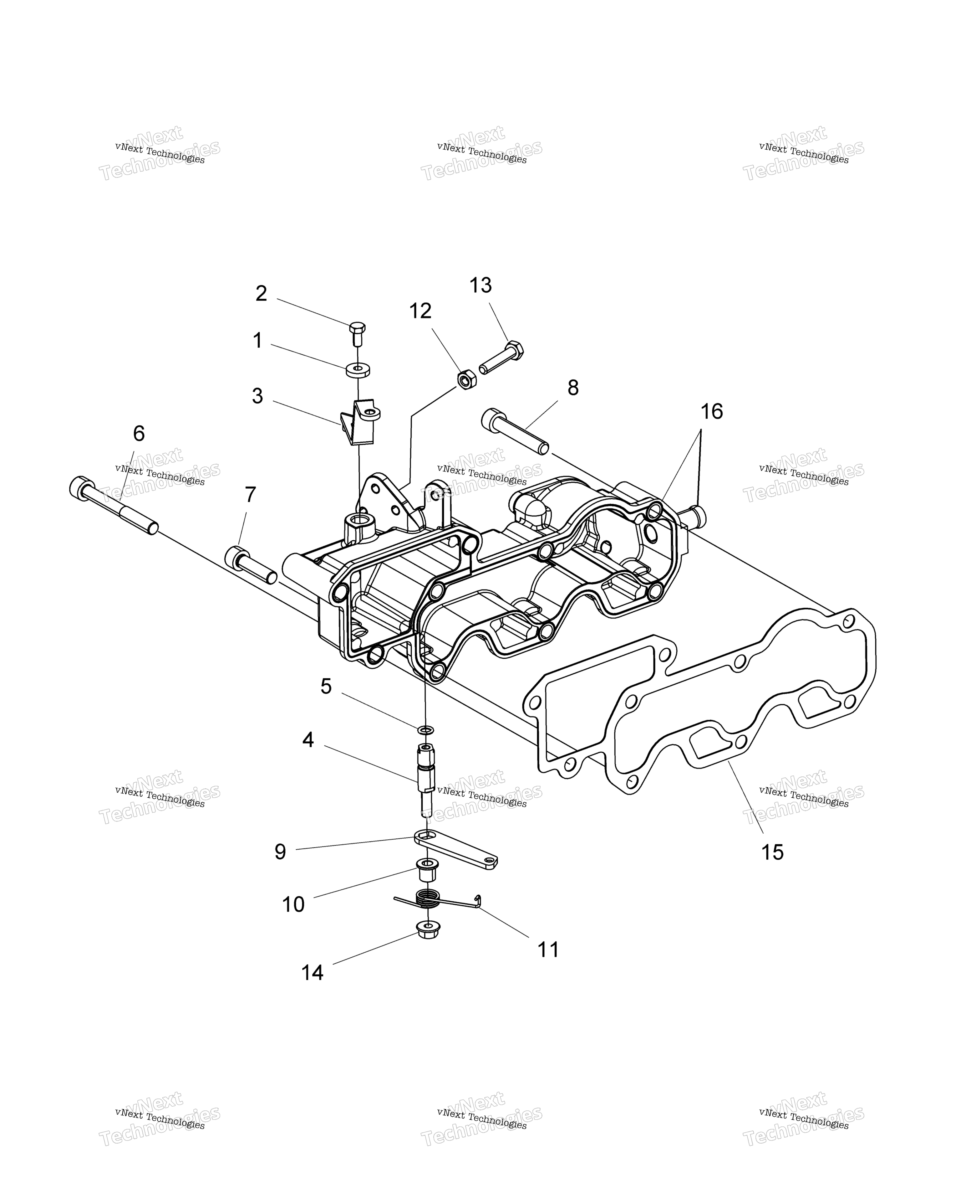 Engine, впускной коллектор & Throttle управление R151pd1aa / 2D
