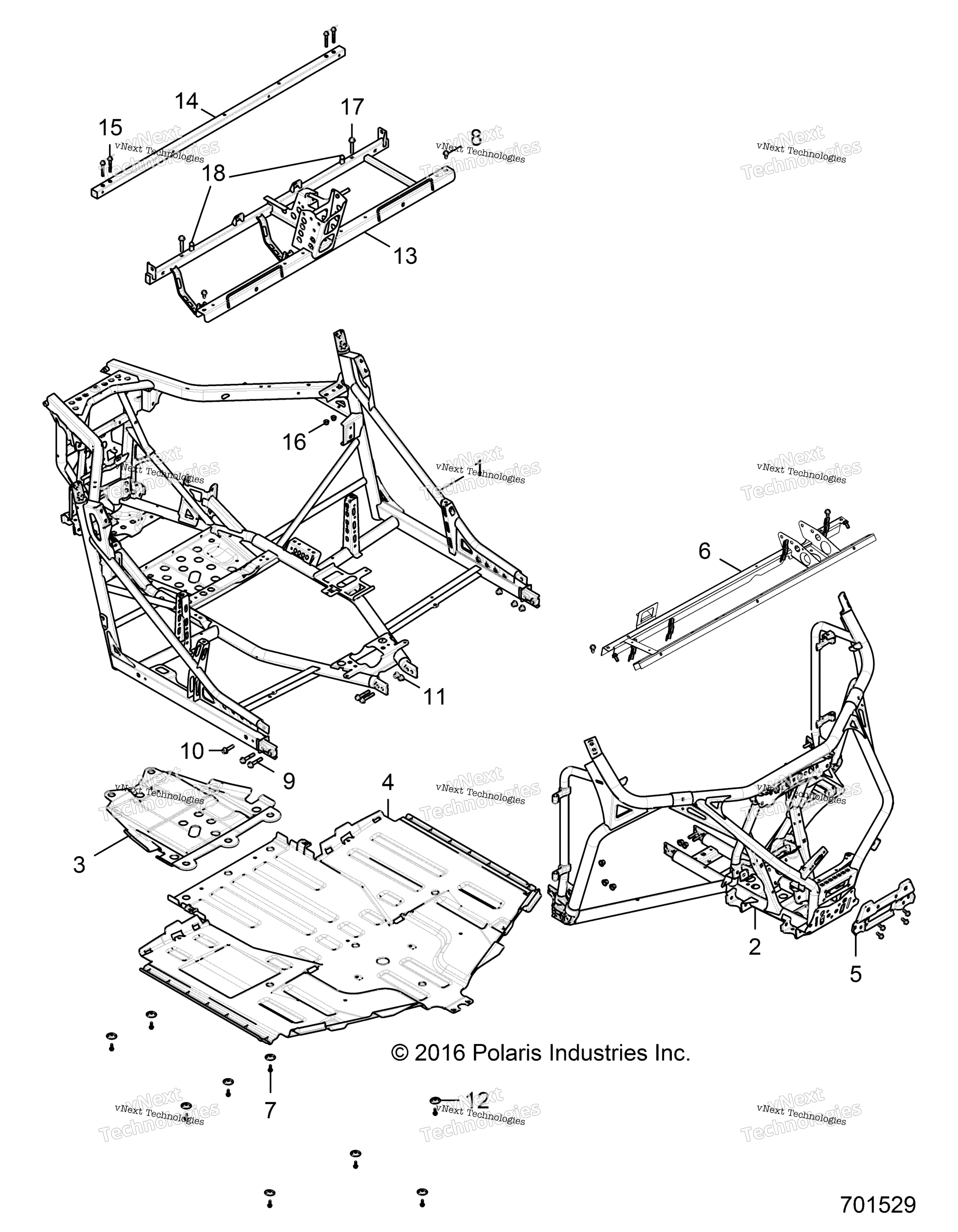 Шасси, основная рама And Skid Plates R17rge99a7/A9/Aw/Am/Kak