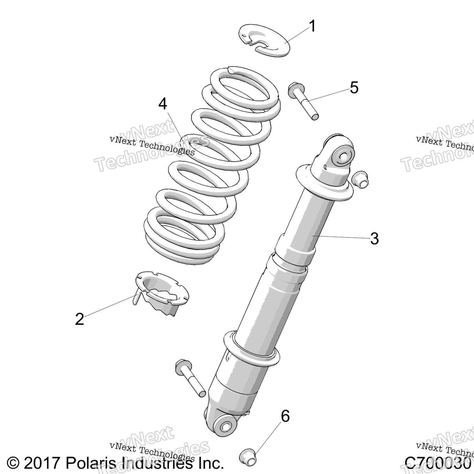 Подвеска, задний амортизатор Mounting