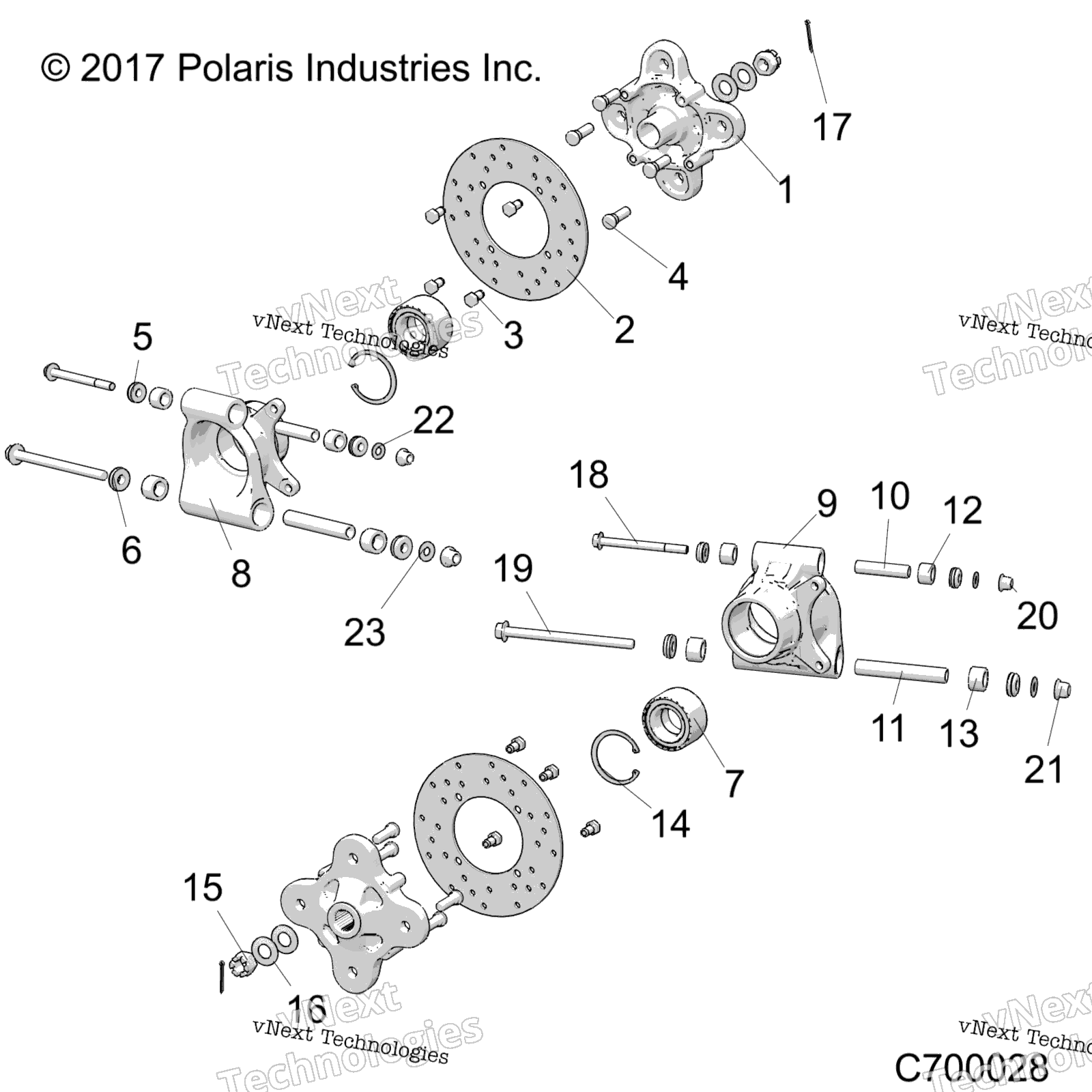 Подвеска, задняя Carrier