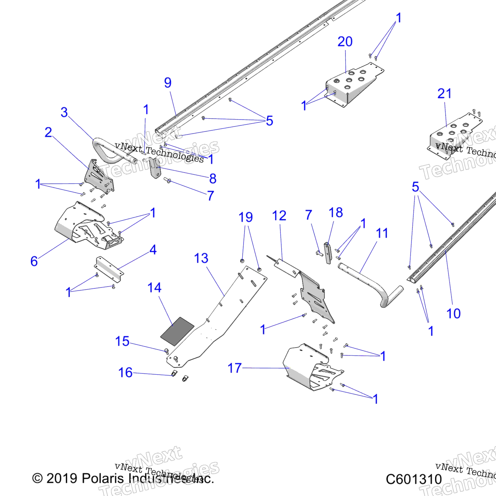 Chassis, сцепление Guard, Footrests, Tunnel Grips