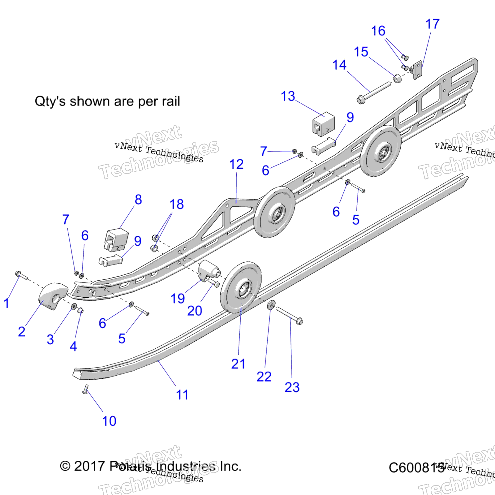 Suspension, Rail, Lh / Rh All Options