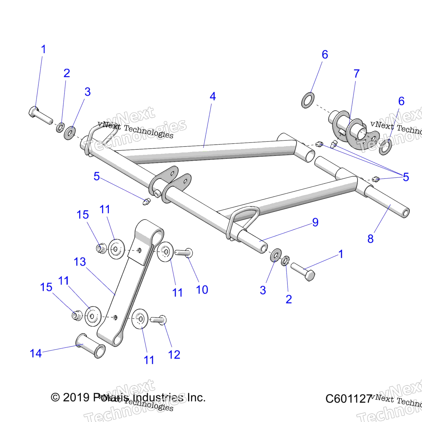 Suspension, Torque Arm, передний