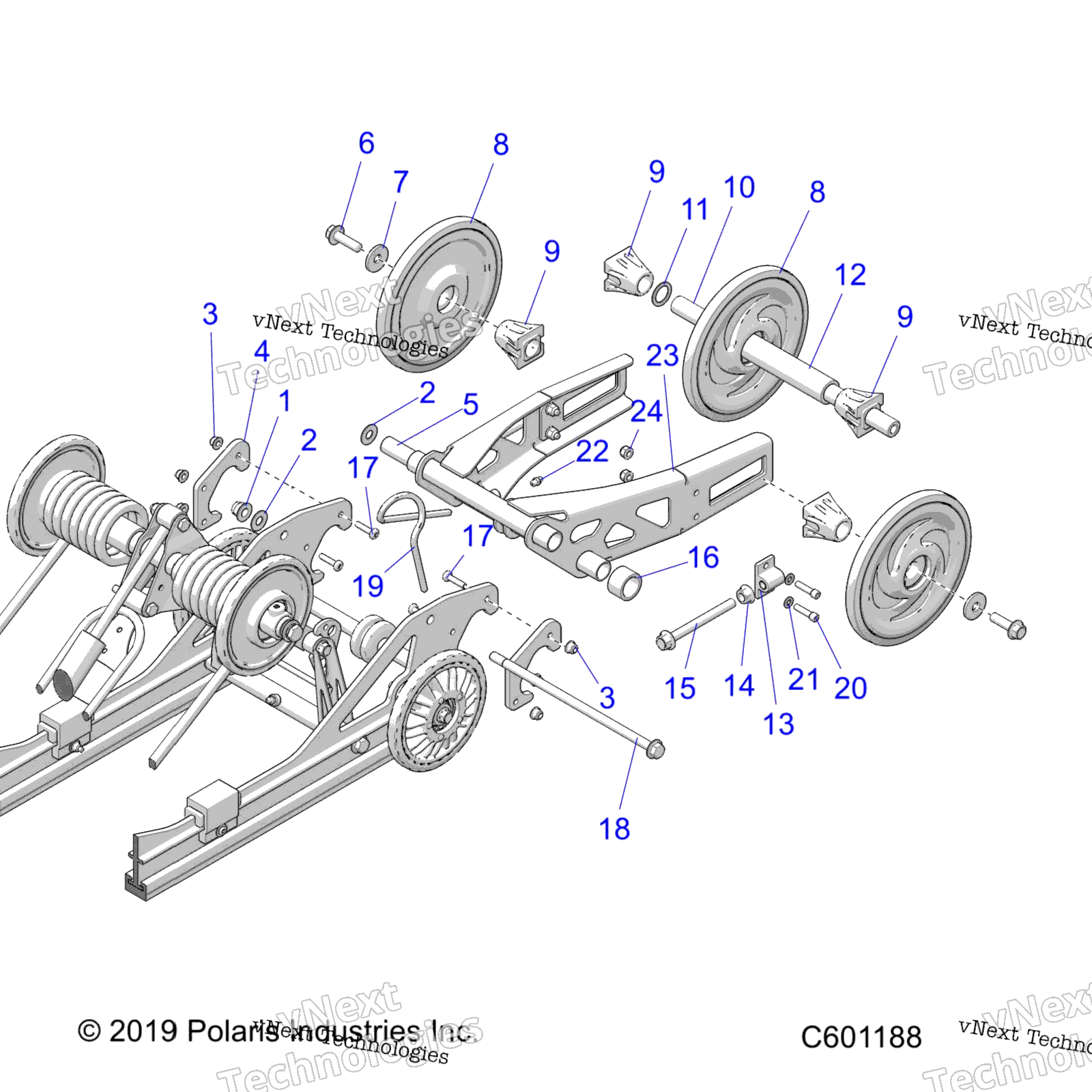 подвеска задний Articulating