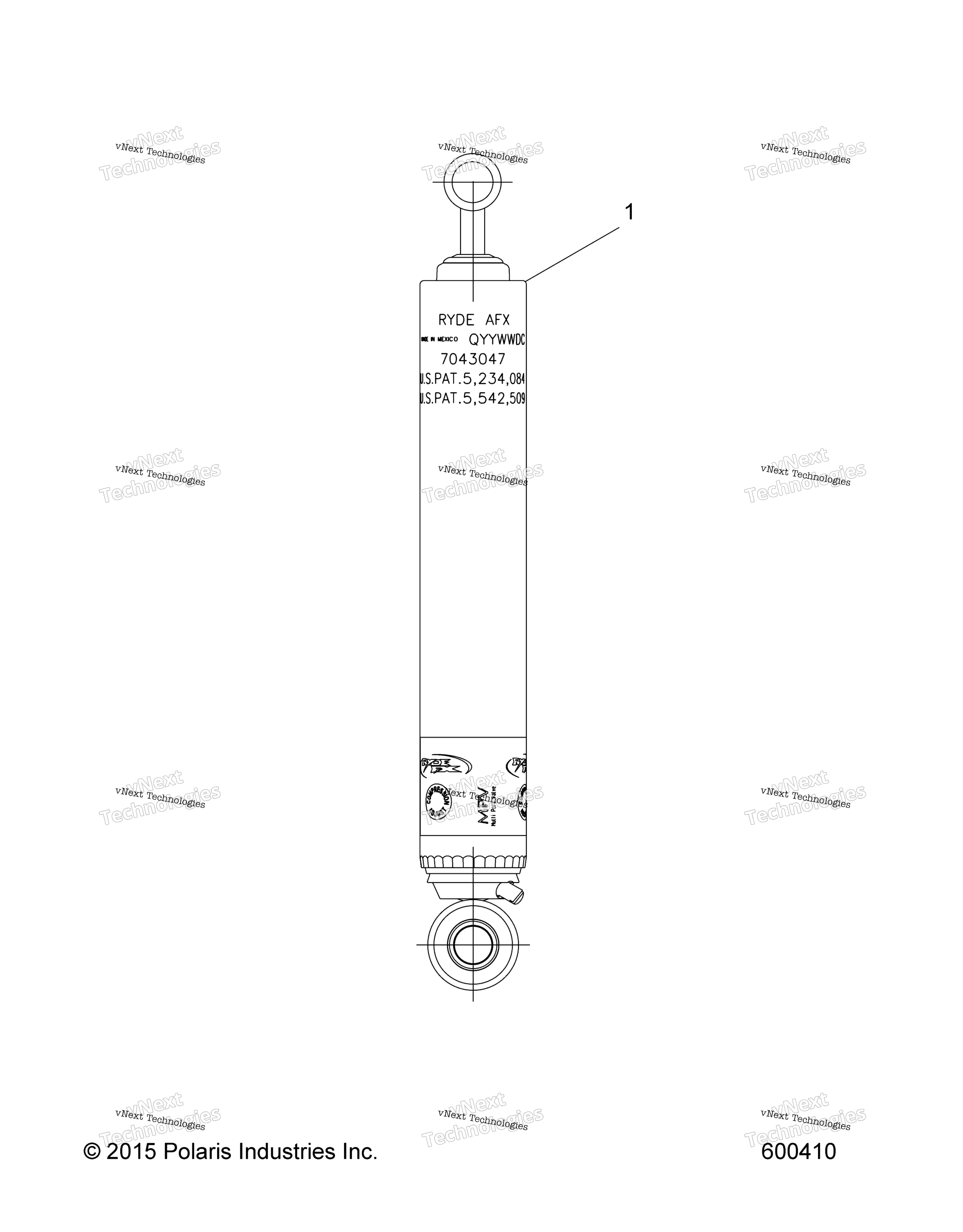 Suspension, Shock, задний Track (600410)