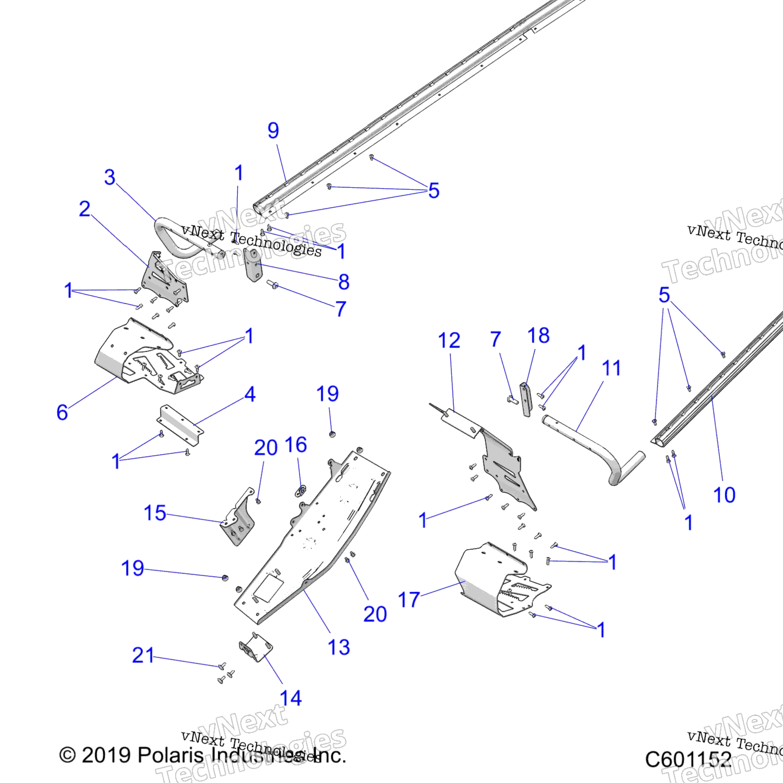 Chassis, сцепление Guard, Footrests, Tunnel Grips