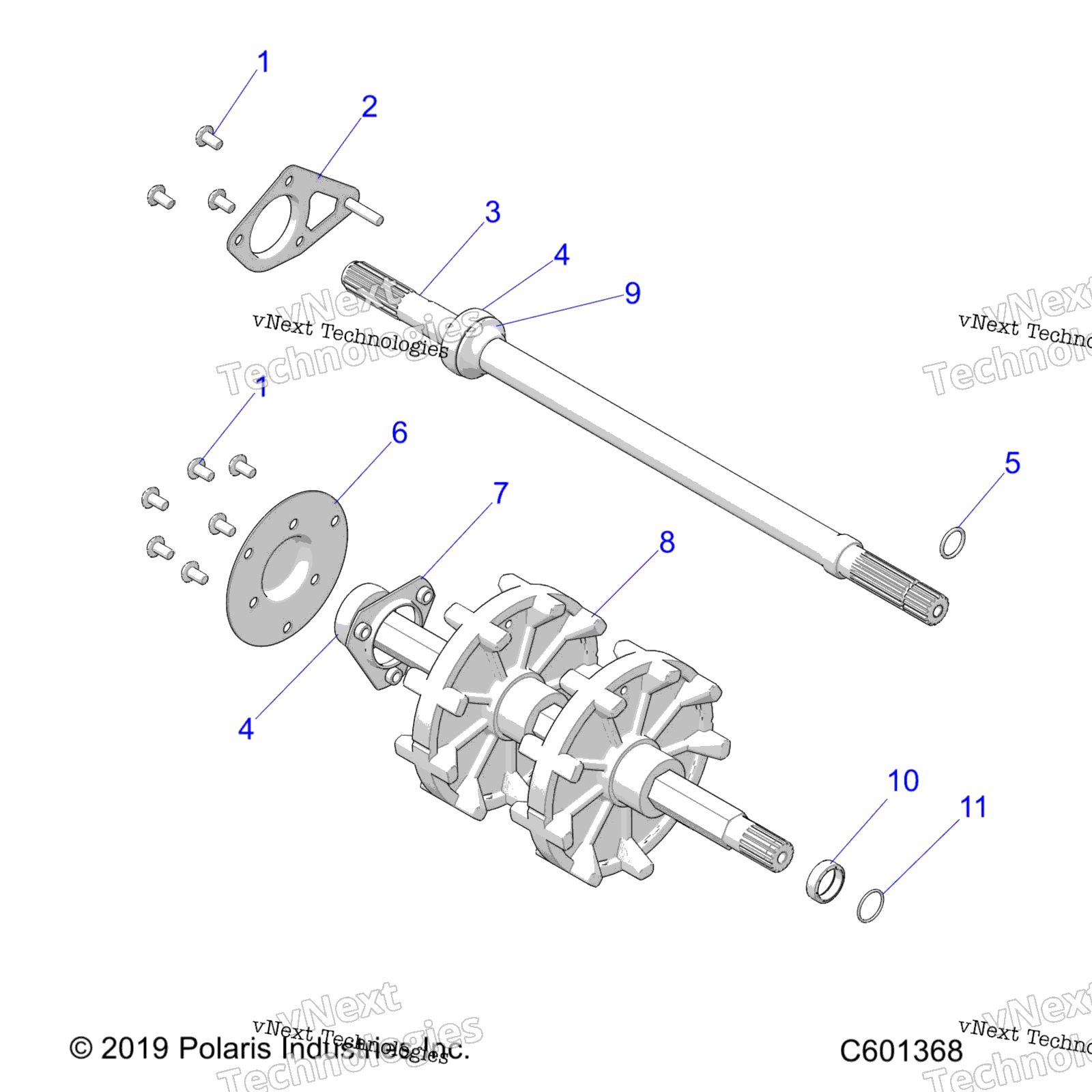 Привод Train, Jackshaft & Driveshaft