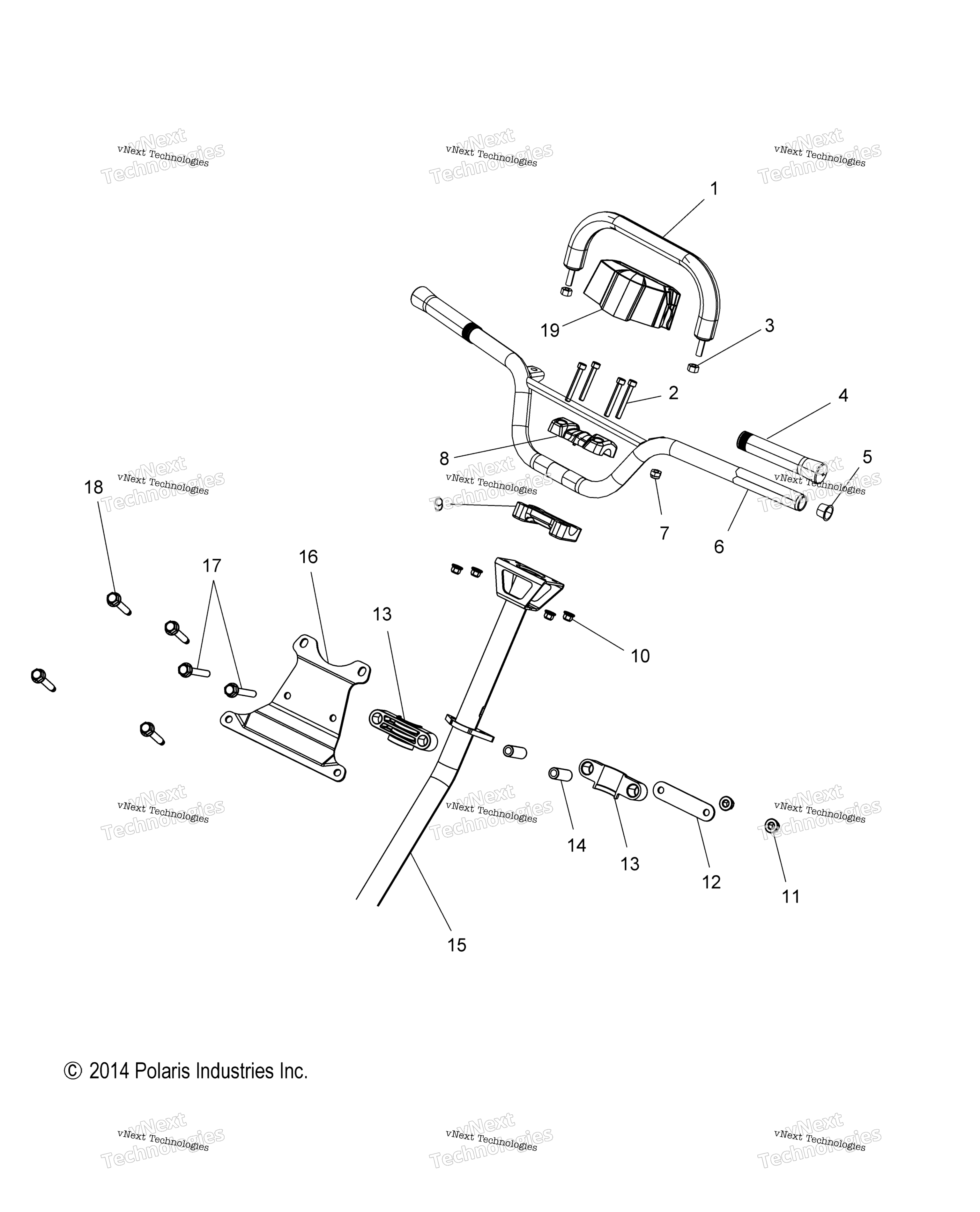 Steering, Handlebar, рулевое управление Post