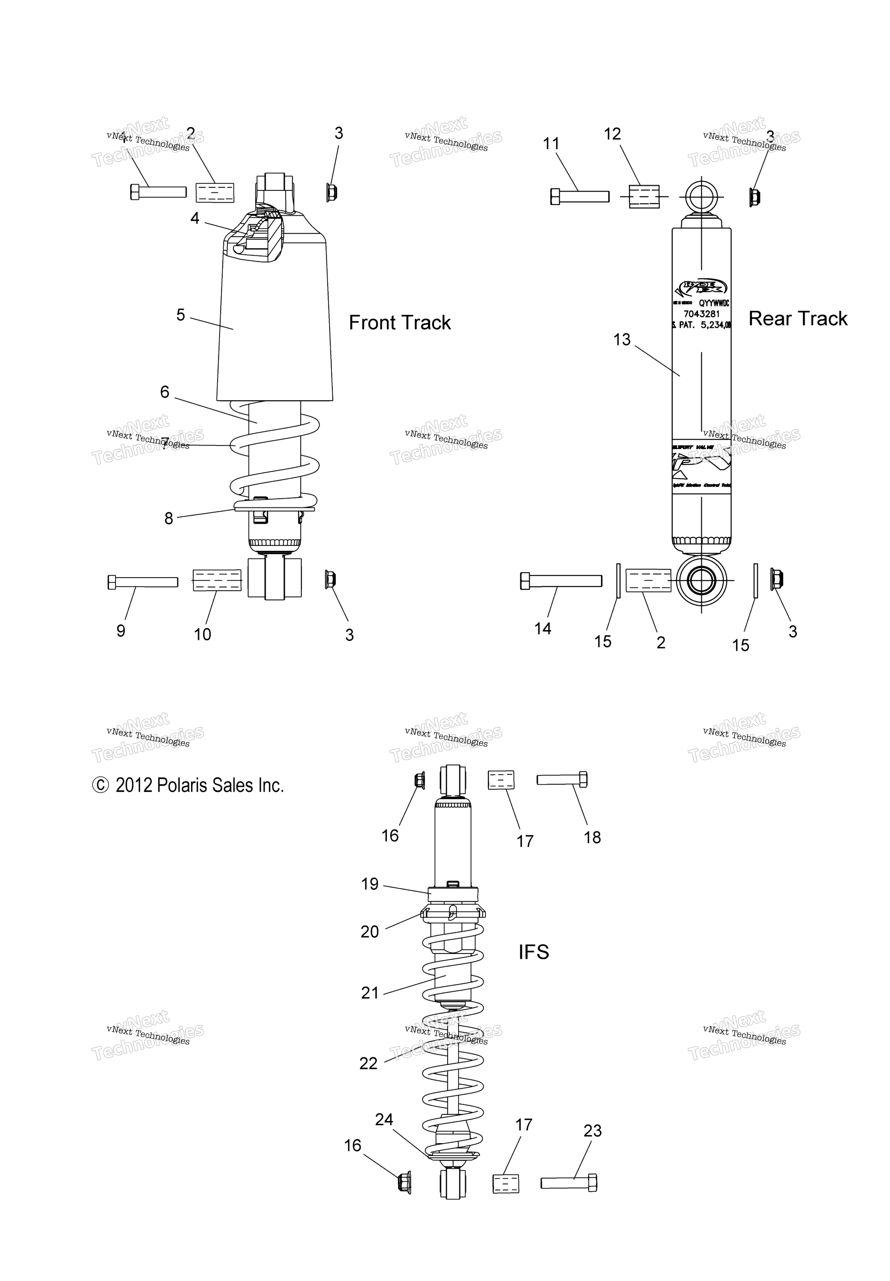 подвеска Shocks Ifs, Ft, Rt