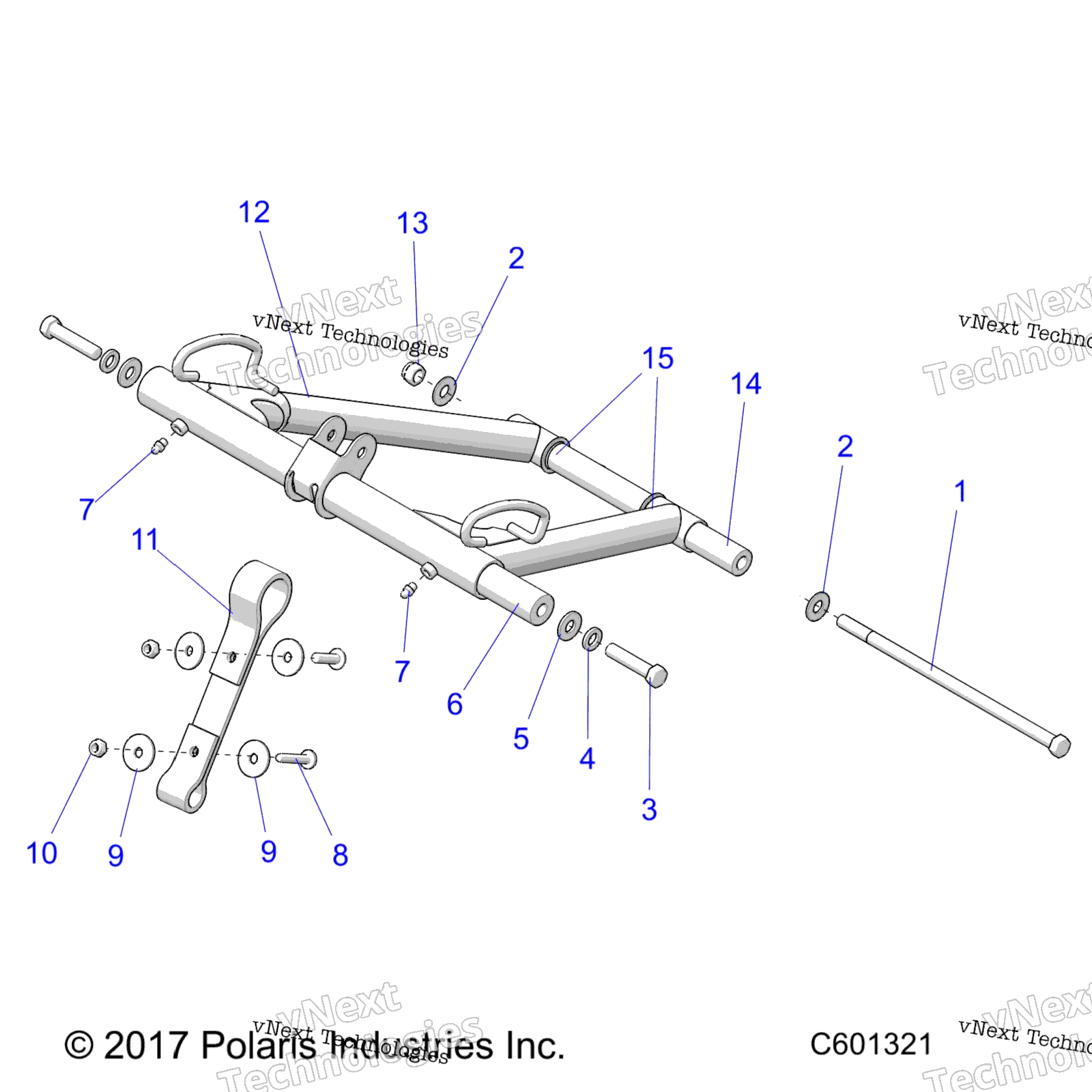 Suspension, Torque Arm, передний